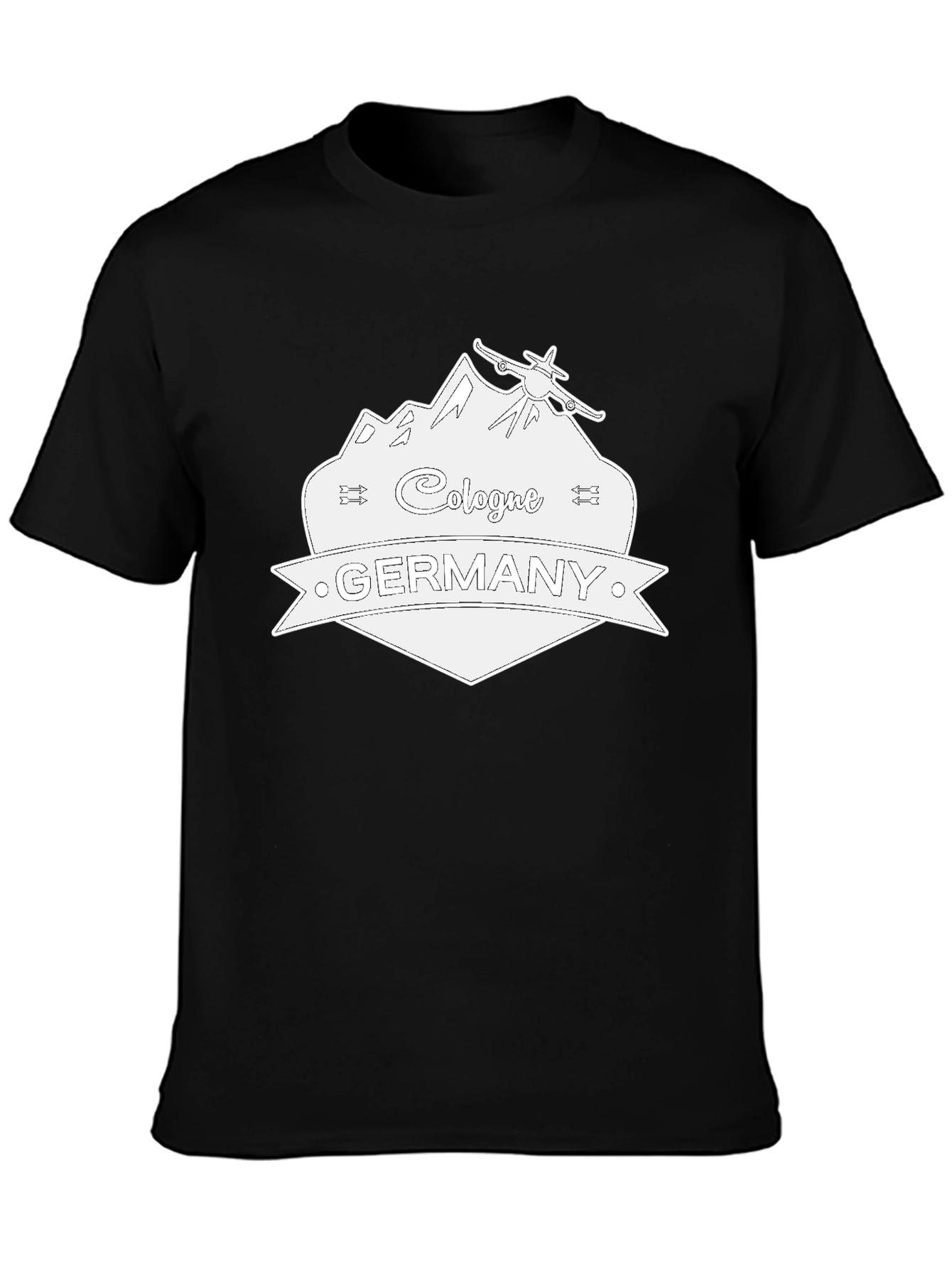 Cologne Germany Graphic T-Shirt - Black