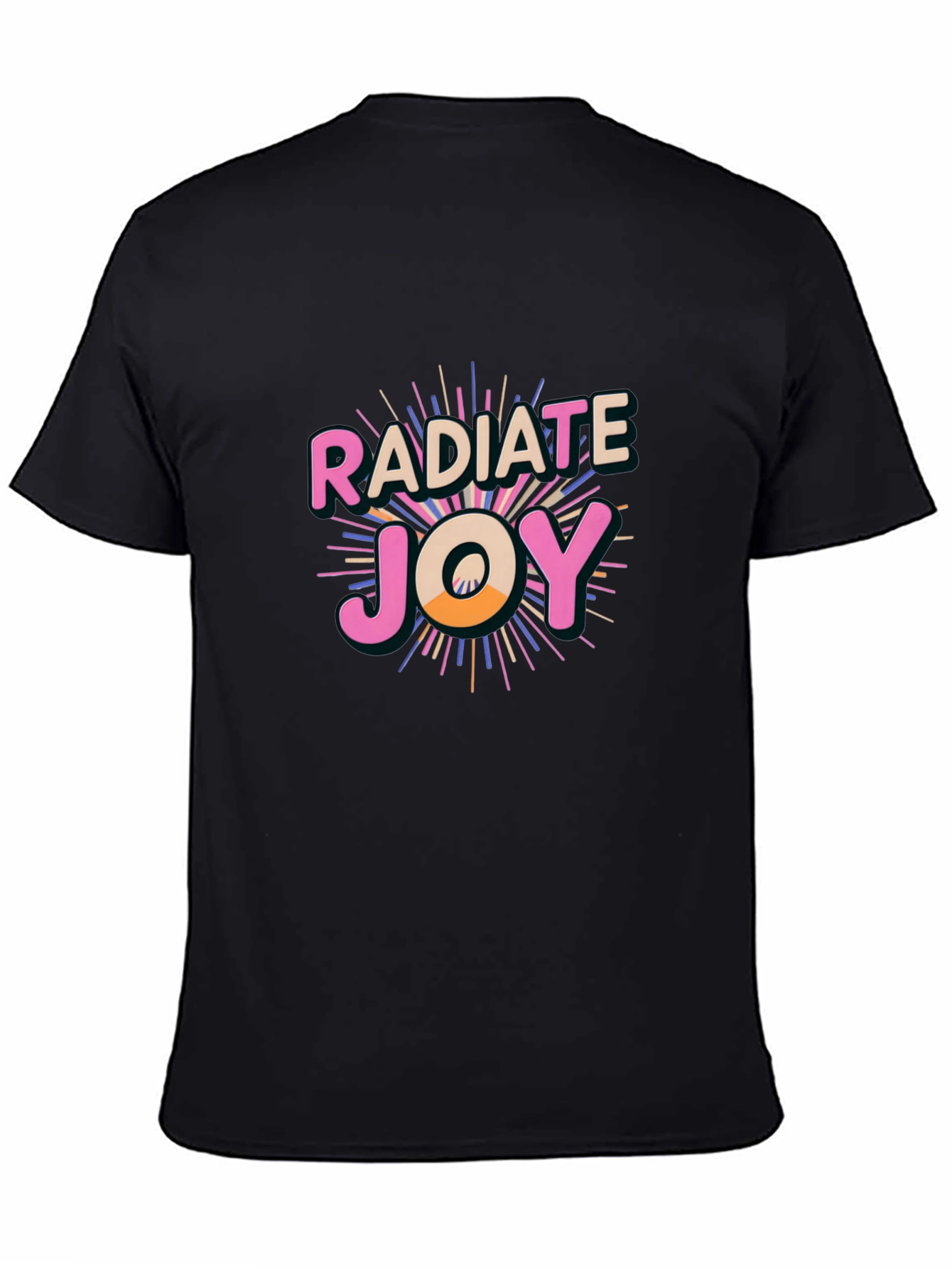 Radiate Joy Black Graphic Tee