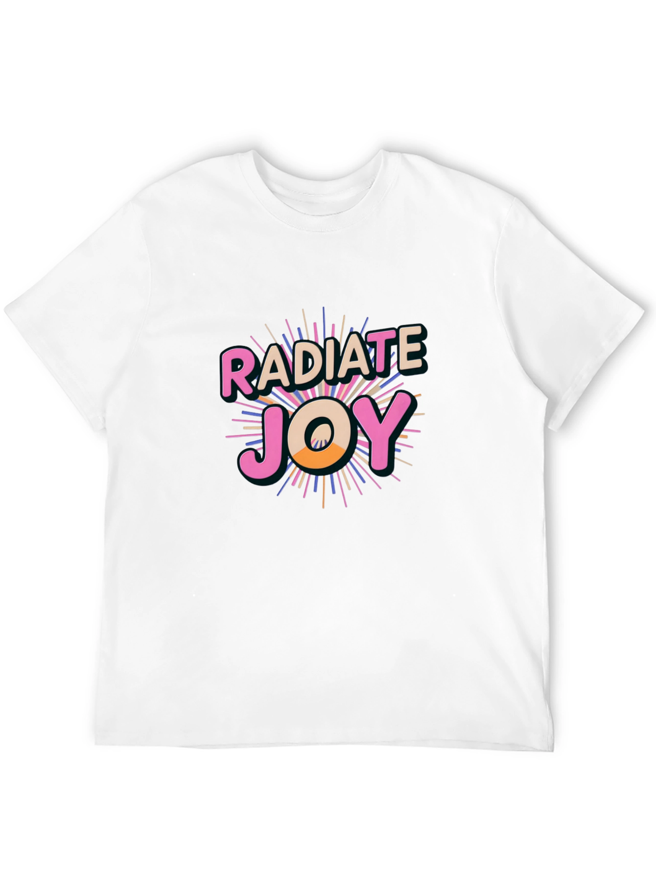 Radiate Joy Black Graphic Tee