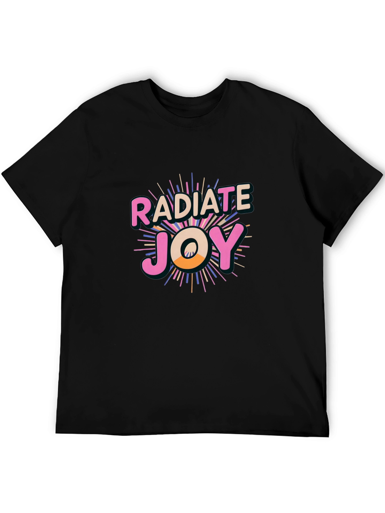Radiate Joy Black Graphic Tee