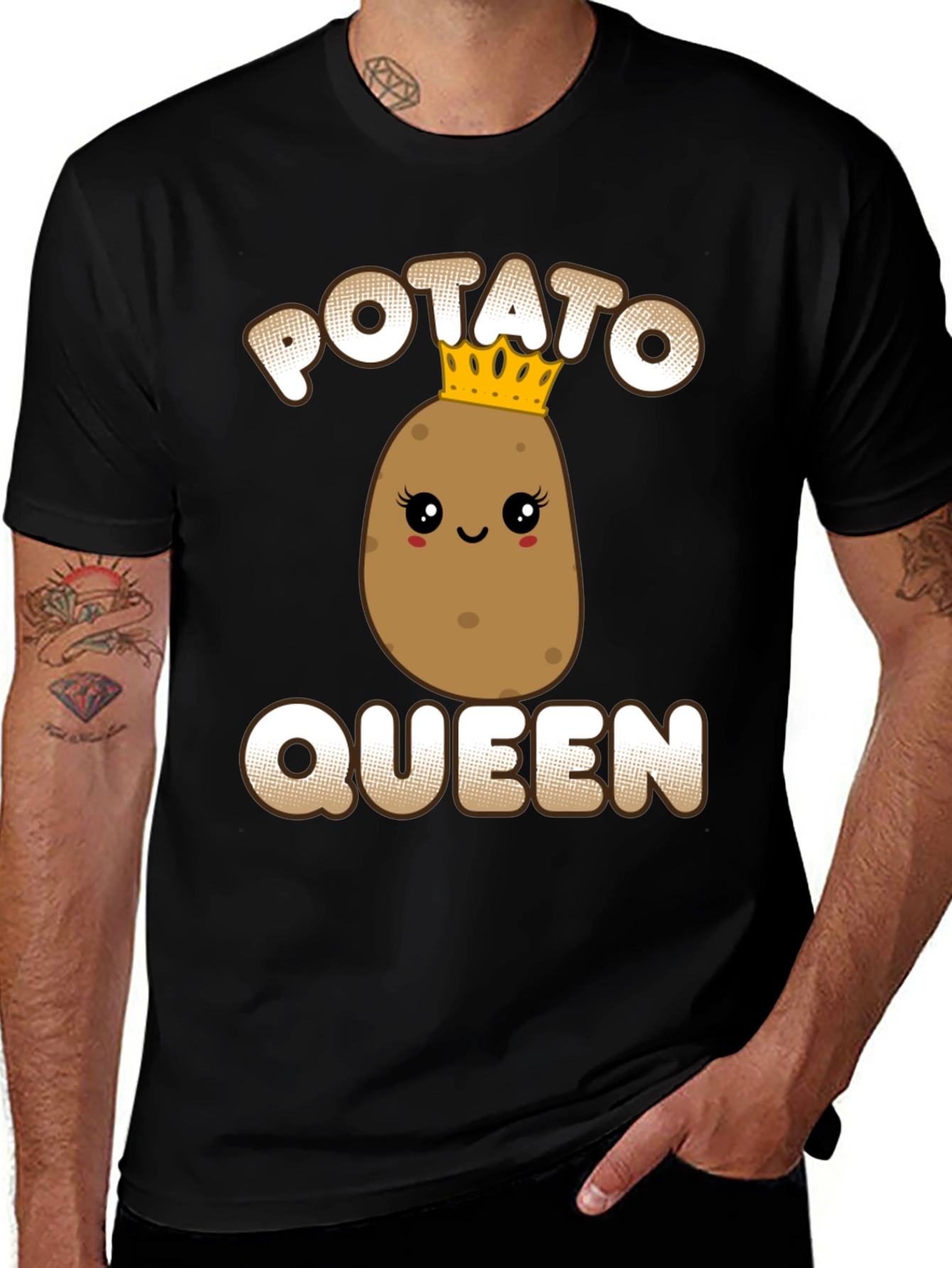 Potato Queen Graphic Tee - Funny T-Shirt