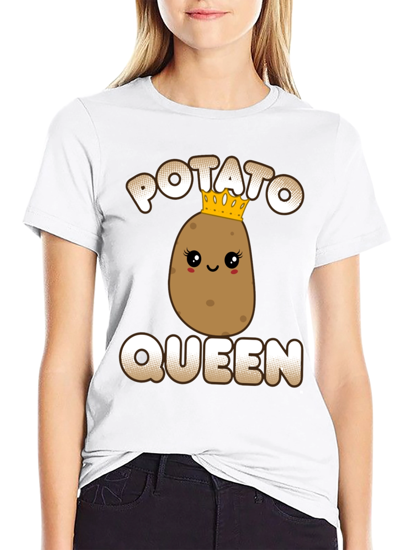 Potato Queen Graphic Tee - Funny T-Shirt