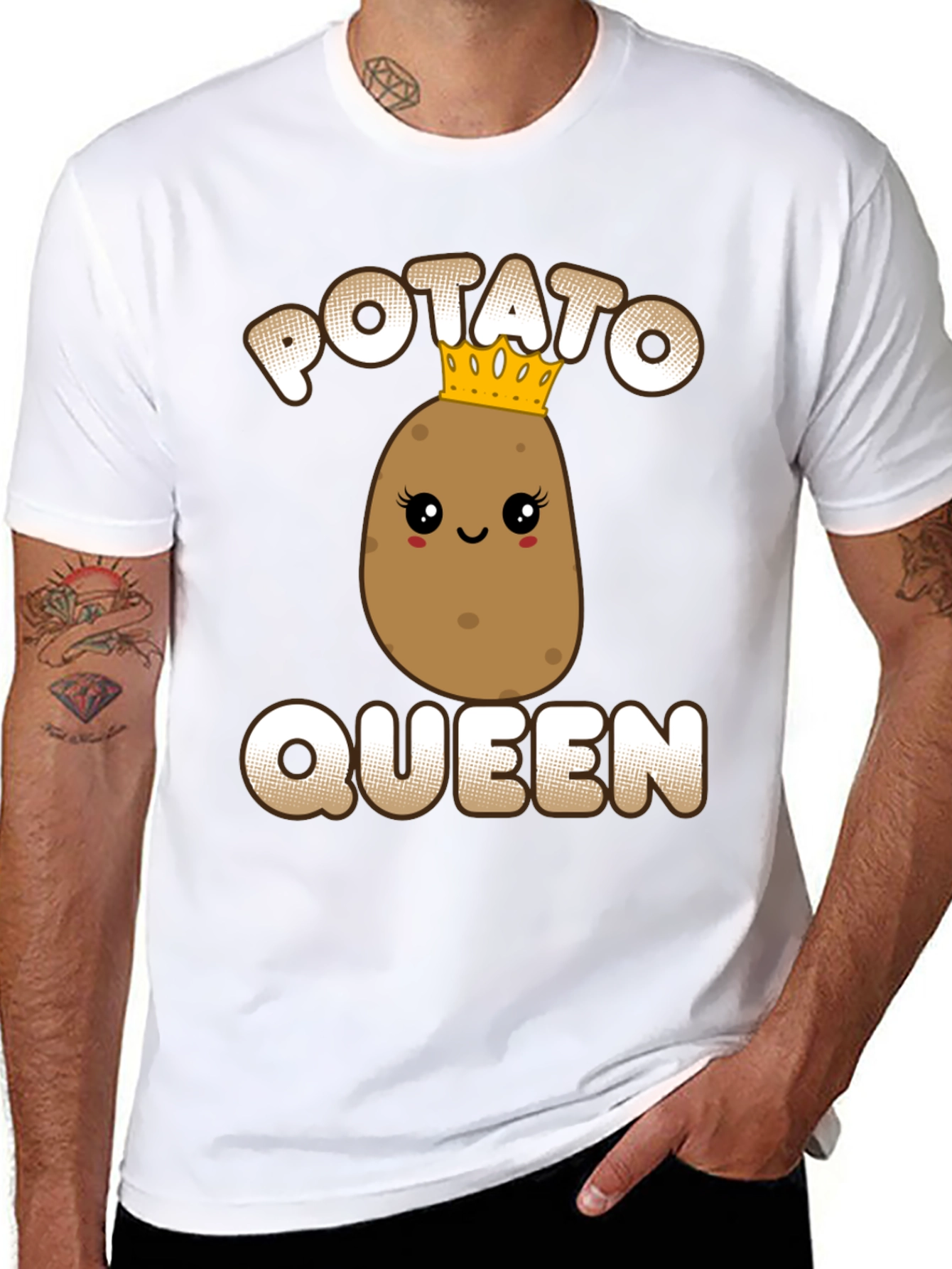 Potato Queen Graphic Tee - Funny T-Shirt