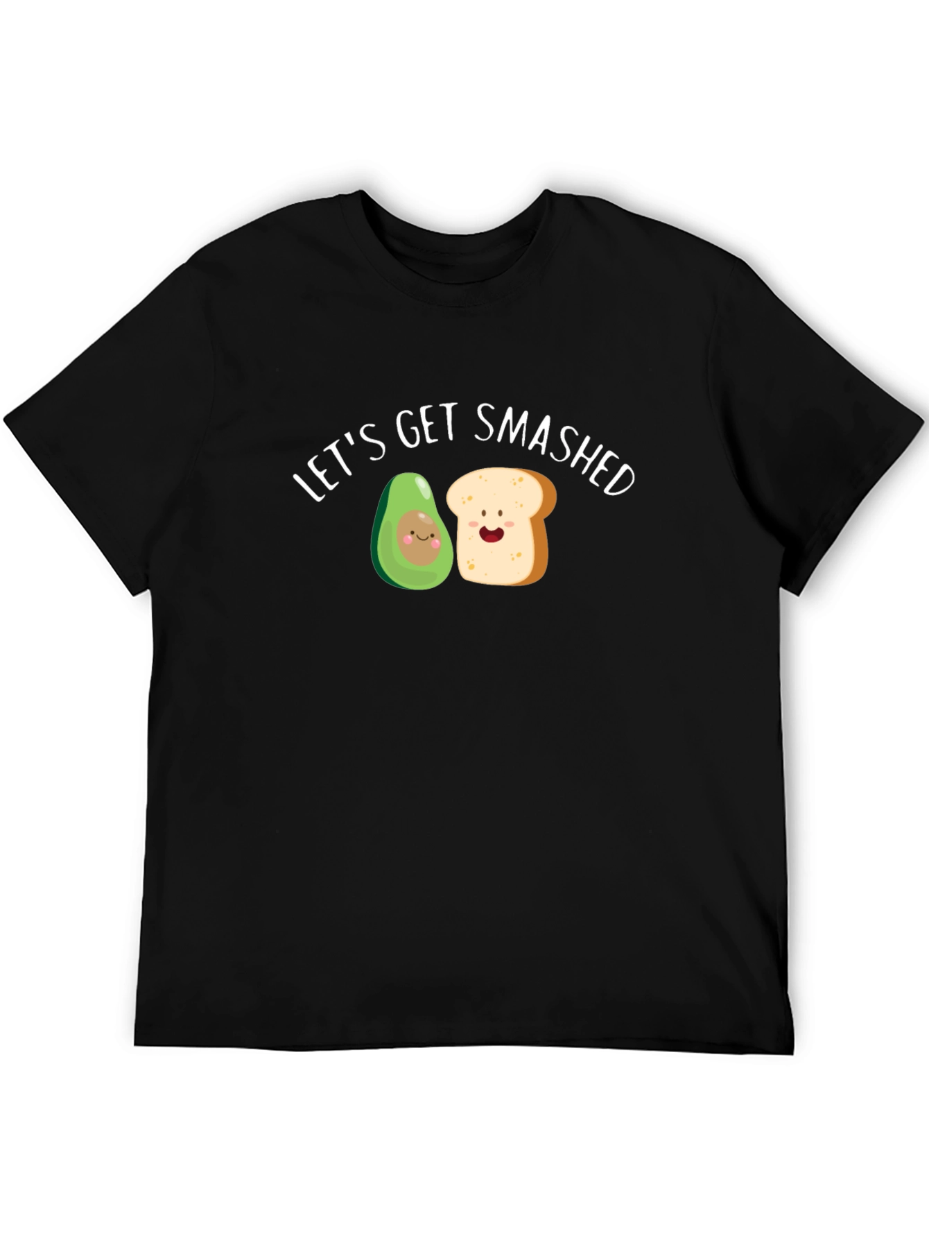 Lets Get Smashed Avocado Toast Funny Graphic Tee