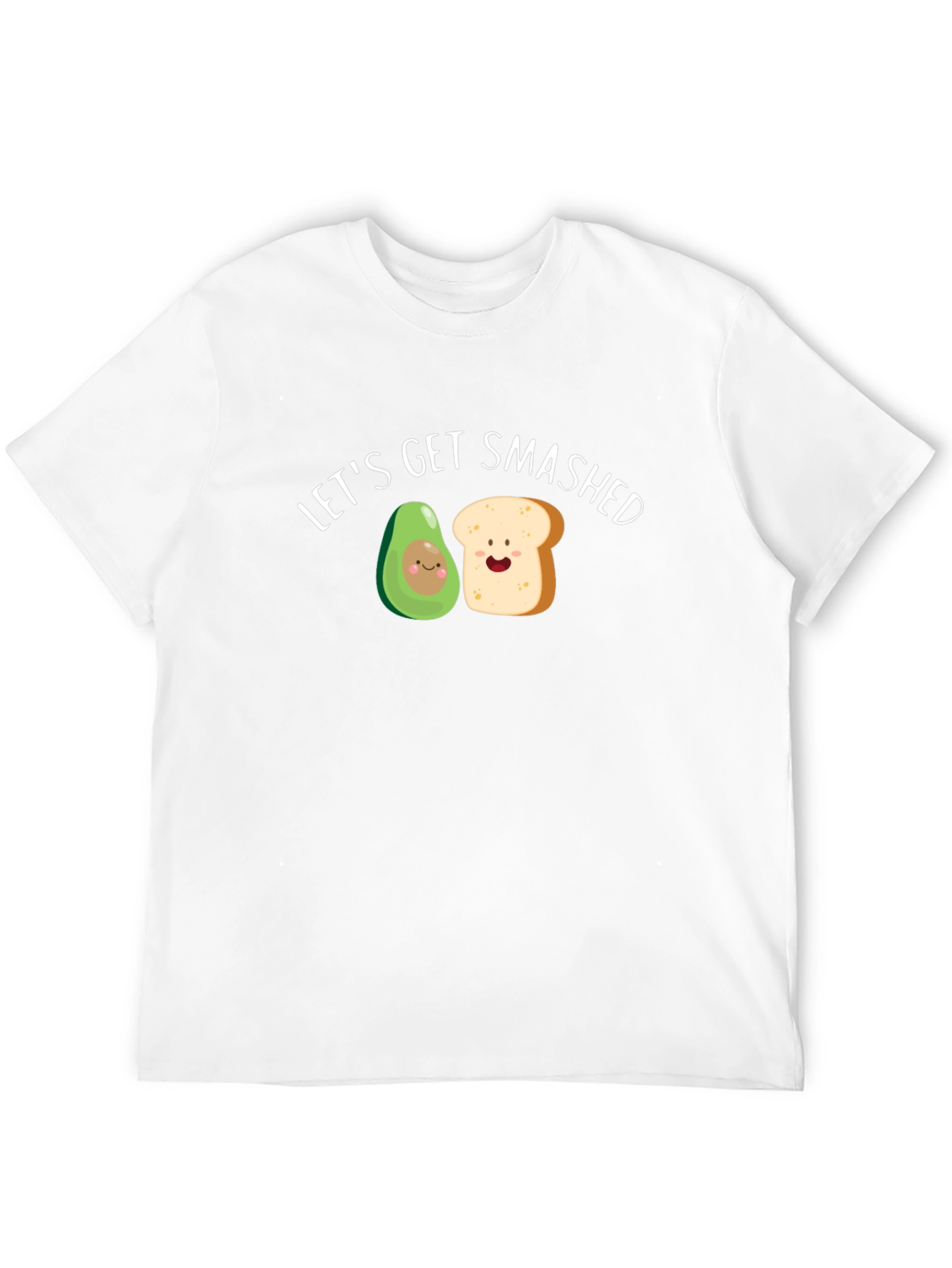 Lets Get Smashed Avocado Toast Funny Graphic Tee