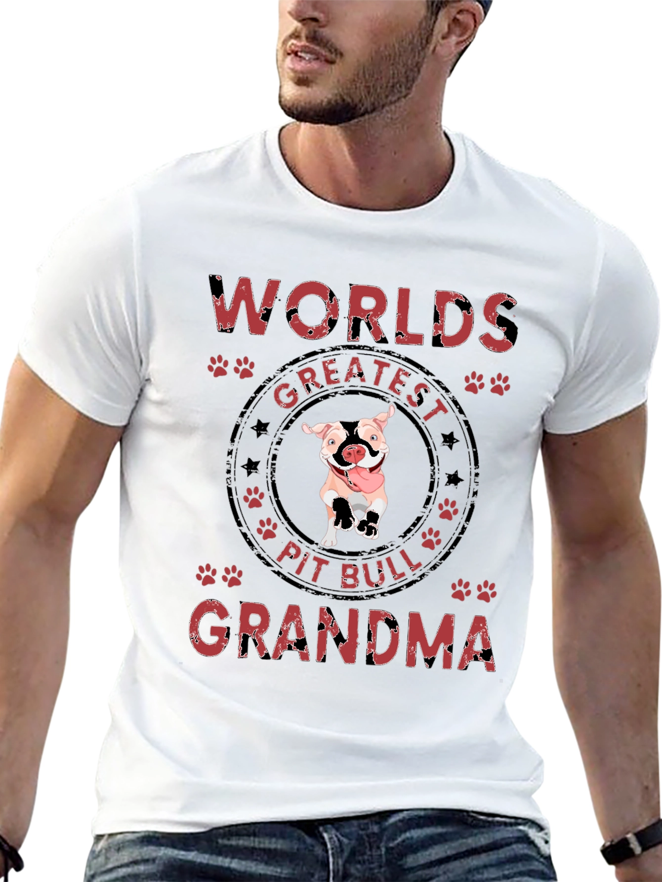 Worlds Greatest Pit Bull Grandma T-Shirt