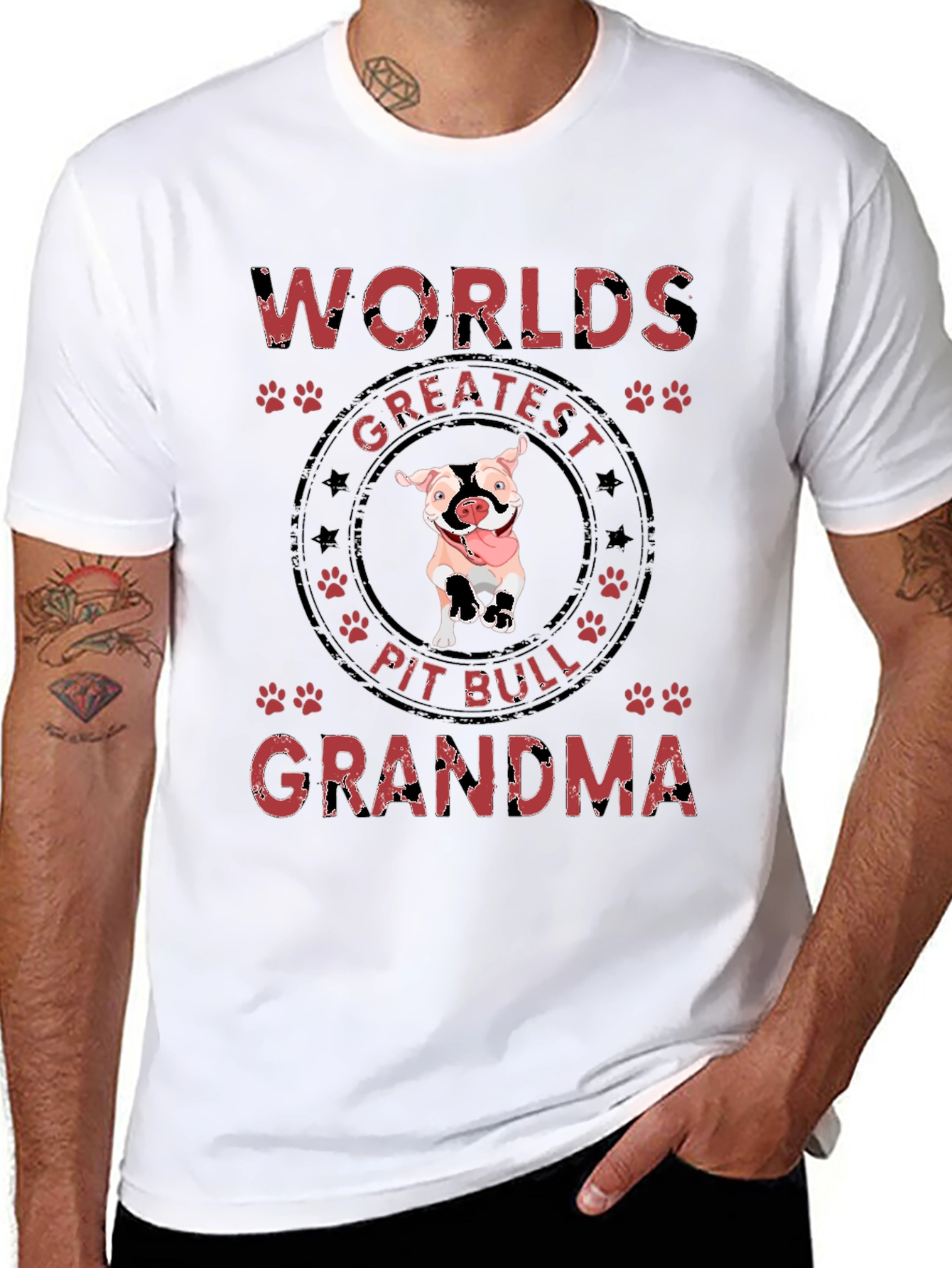 Worlds Greatest Pit Bull Grandma T-Shirt