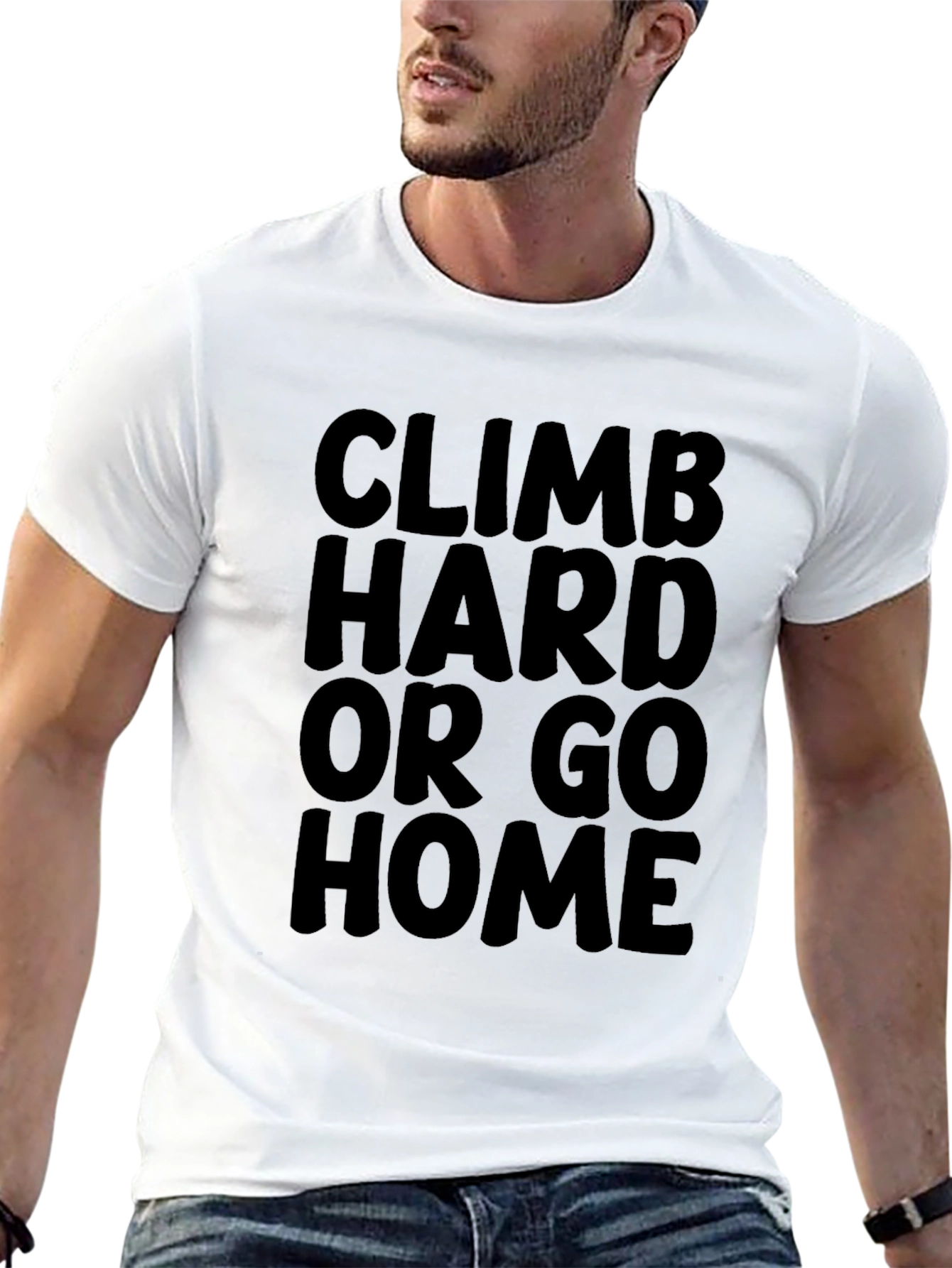 Climb Hard Or Go Home Black T-Shirt