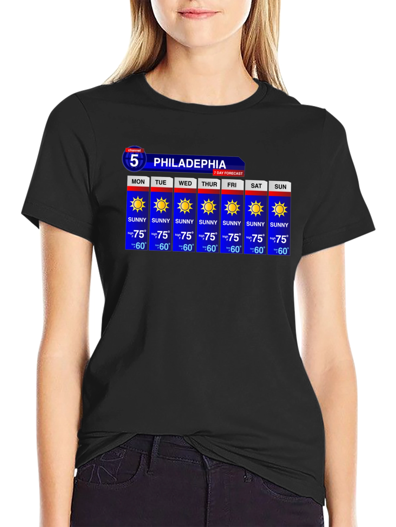 Philadelphia Weather Forecast T-Shirt