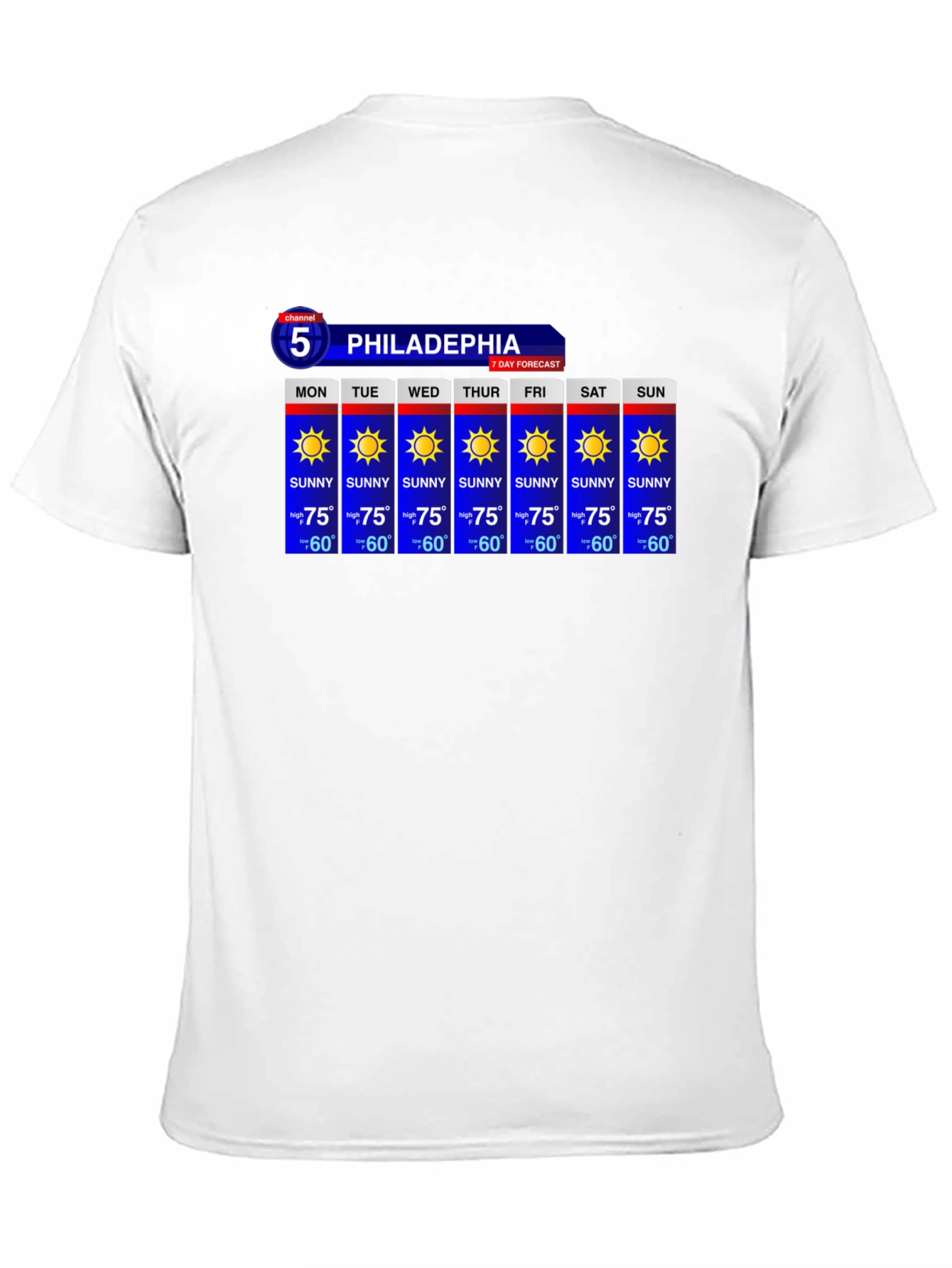 Philadelphia Weather Forecast T-Shirt