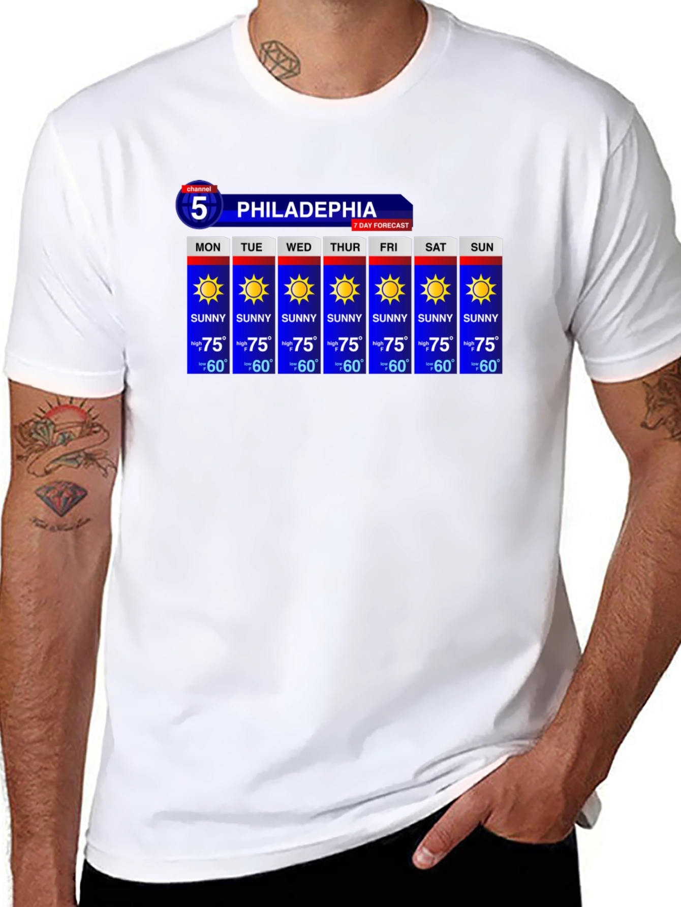 Philadelphia Weather Forecast T-Shirt