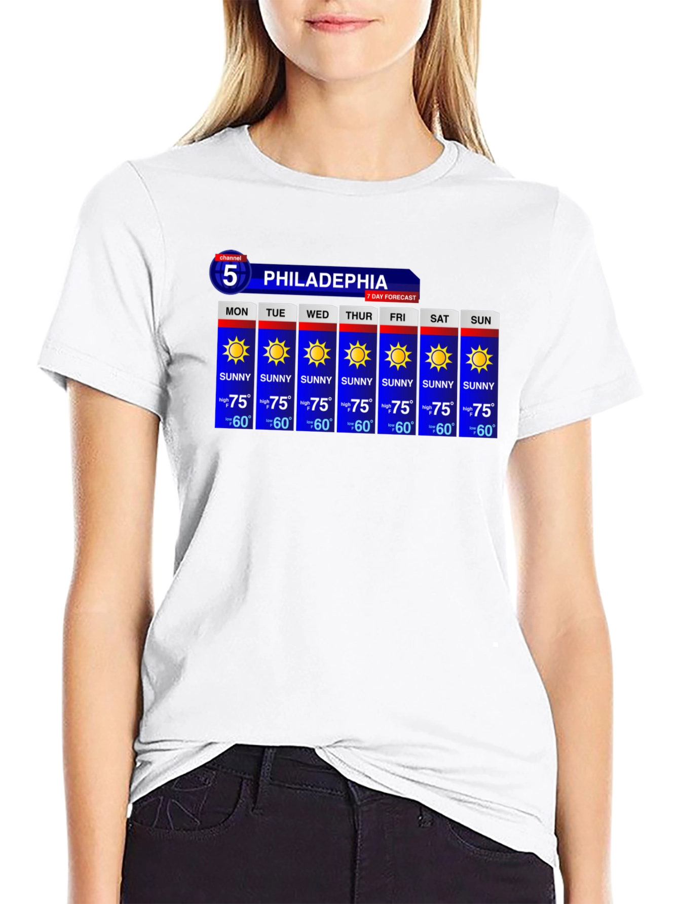 Philadelphia Weather Forecast T-Shirt