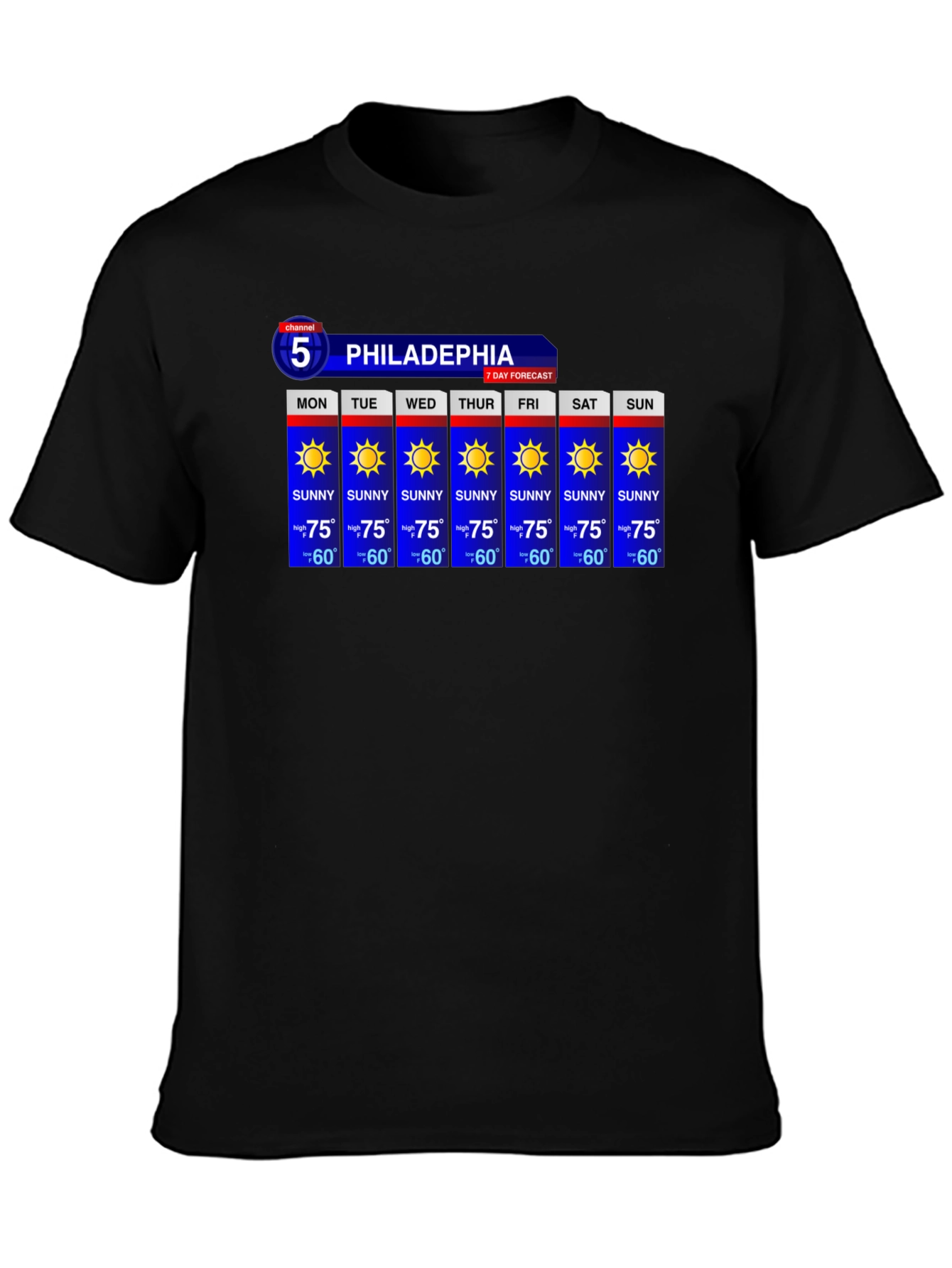 Philadelphia Weather Forecast T-Shirt