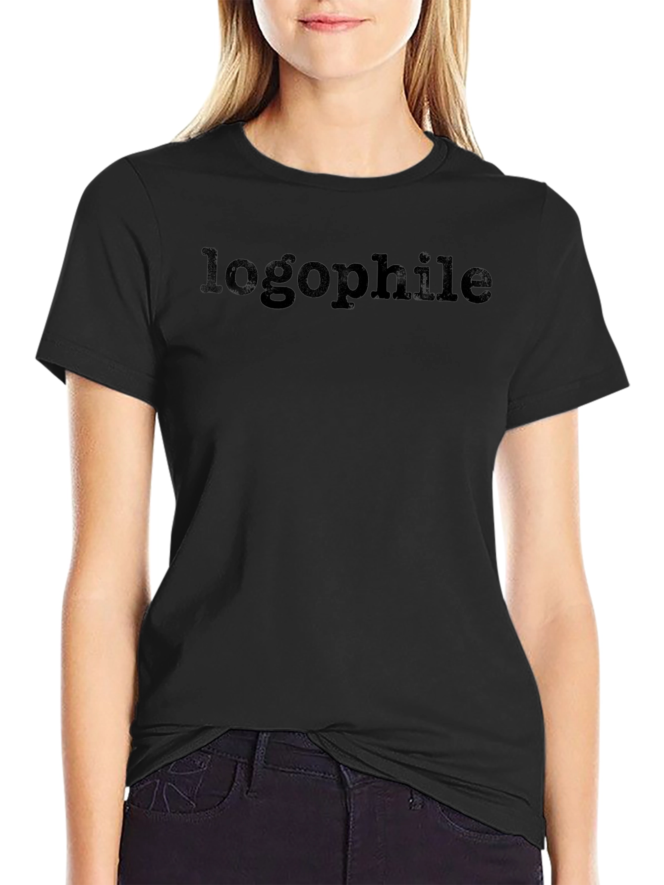 Logophile Black T-Shirt - Word Lover Tee
