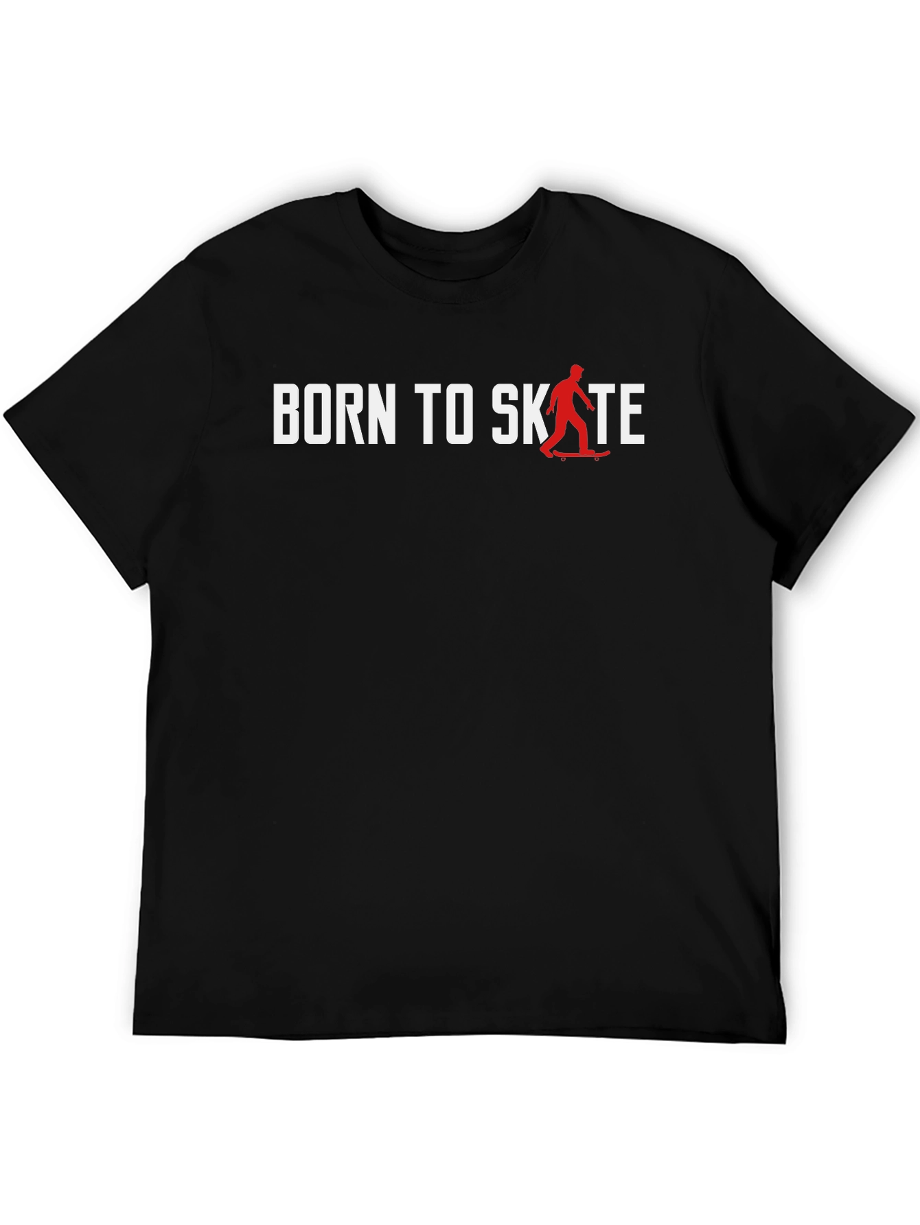 Born to Skate Black Graphic Tee