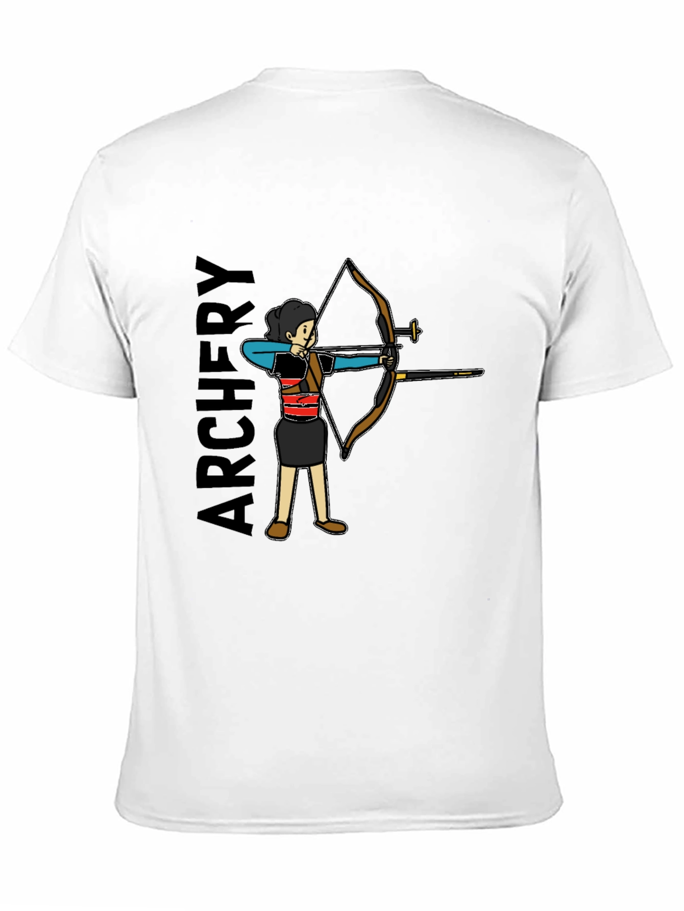 Archery T-Shirt - Black Cotton Tee for Archer