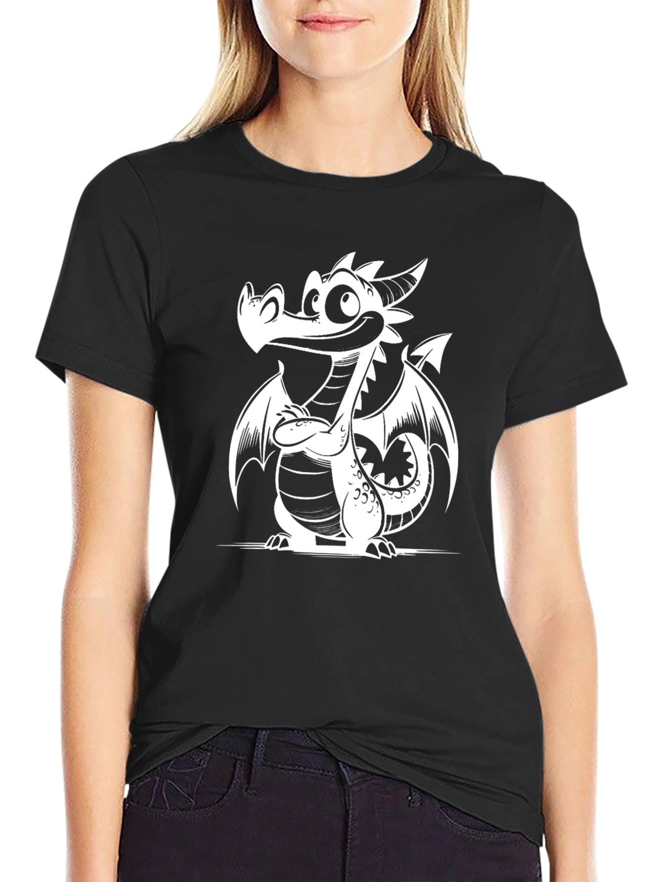 Cartoon Dragon Graphic Tee