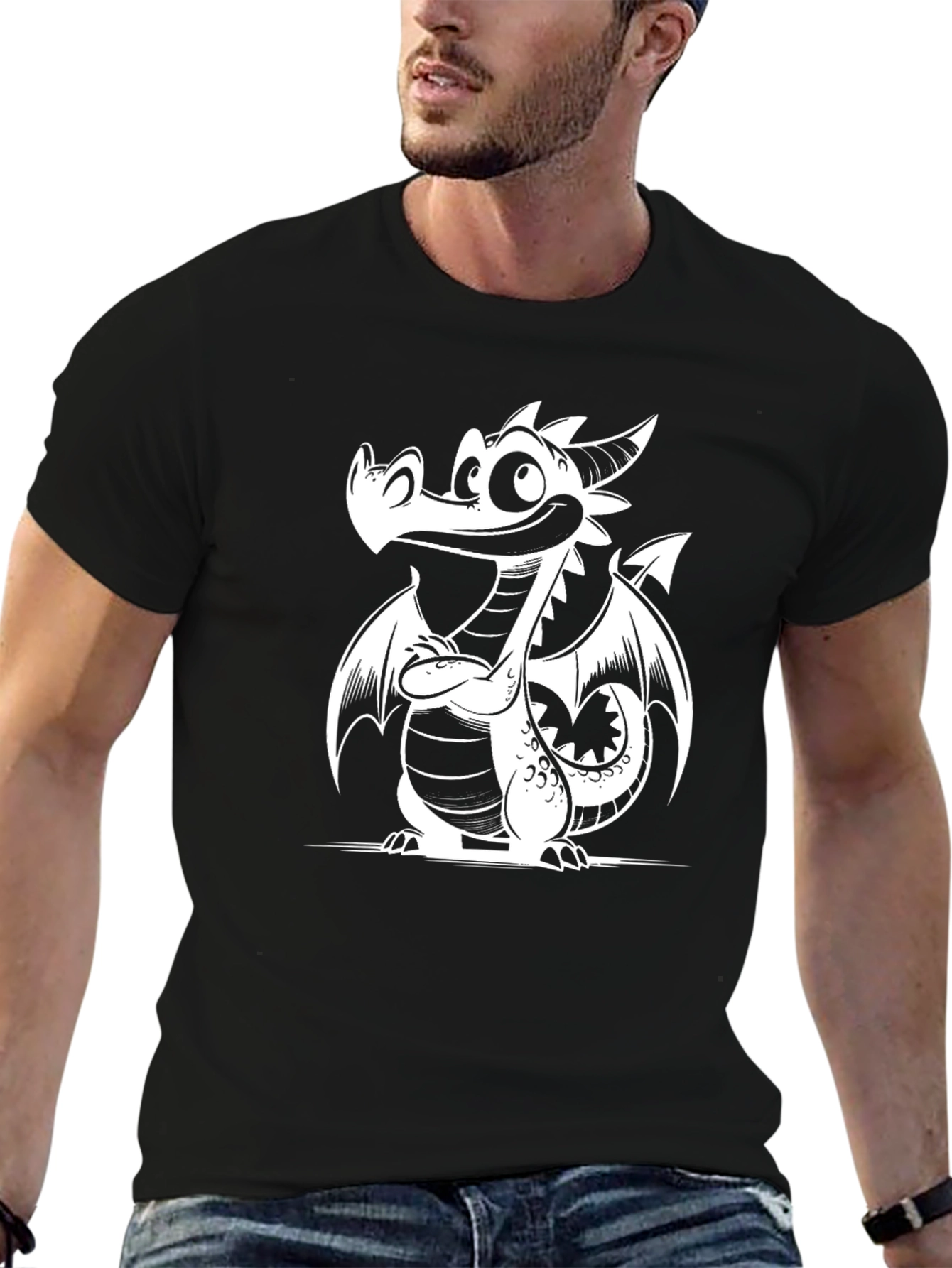 Cartoon Dragon Graphic Tee