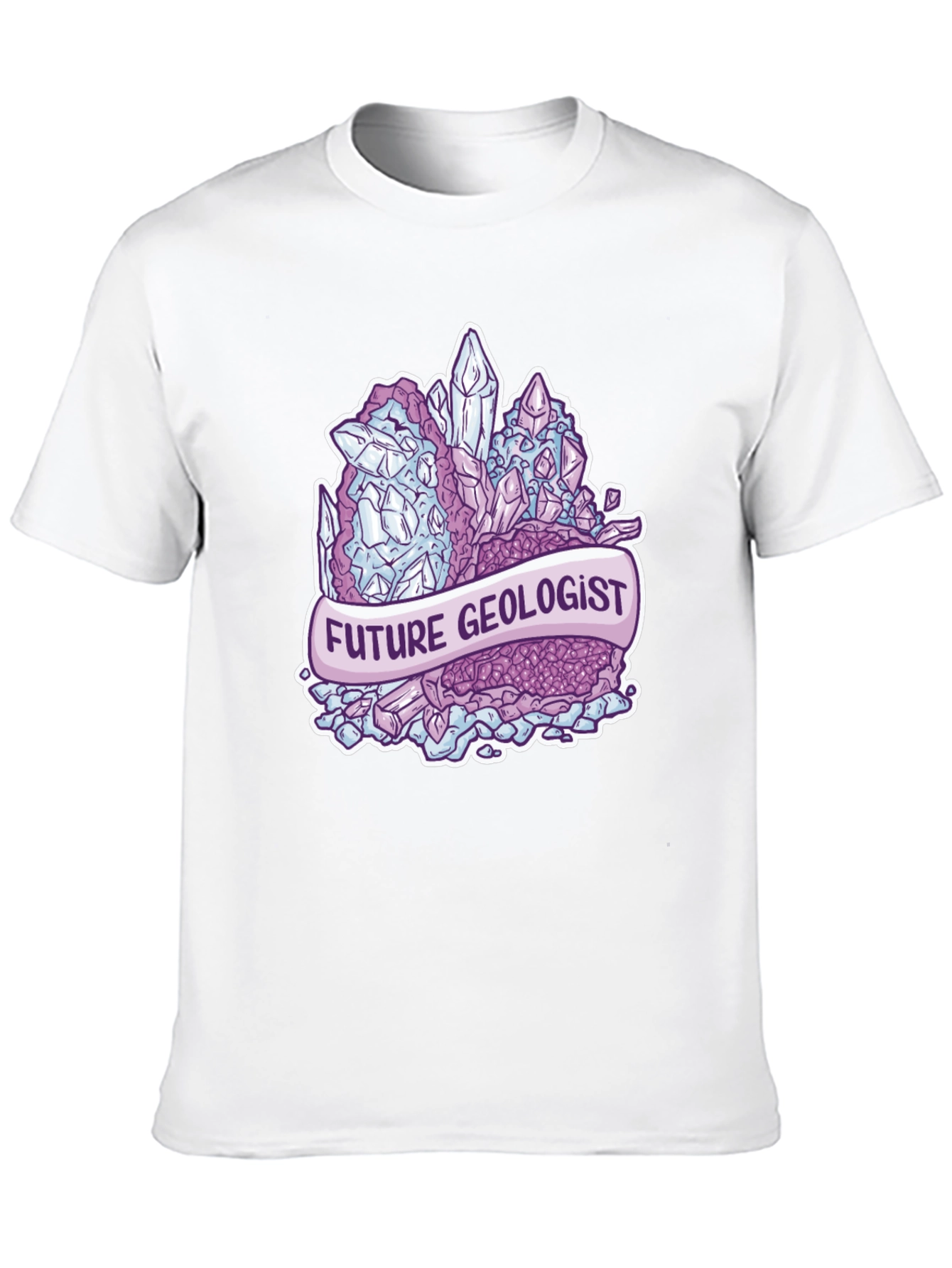 Future Geologist Crystal T-Shirt - Black Cotton Tee