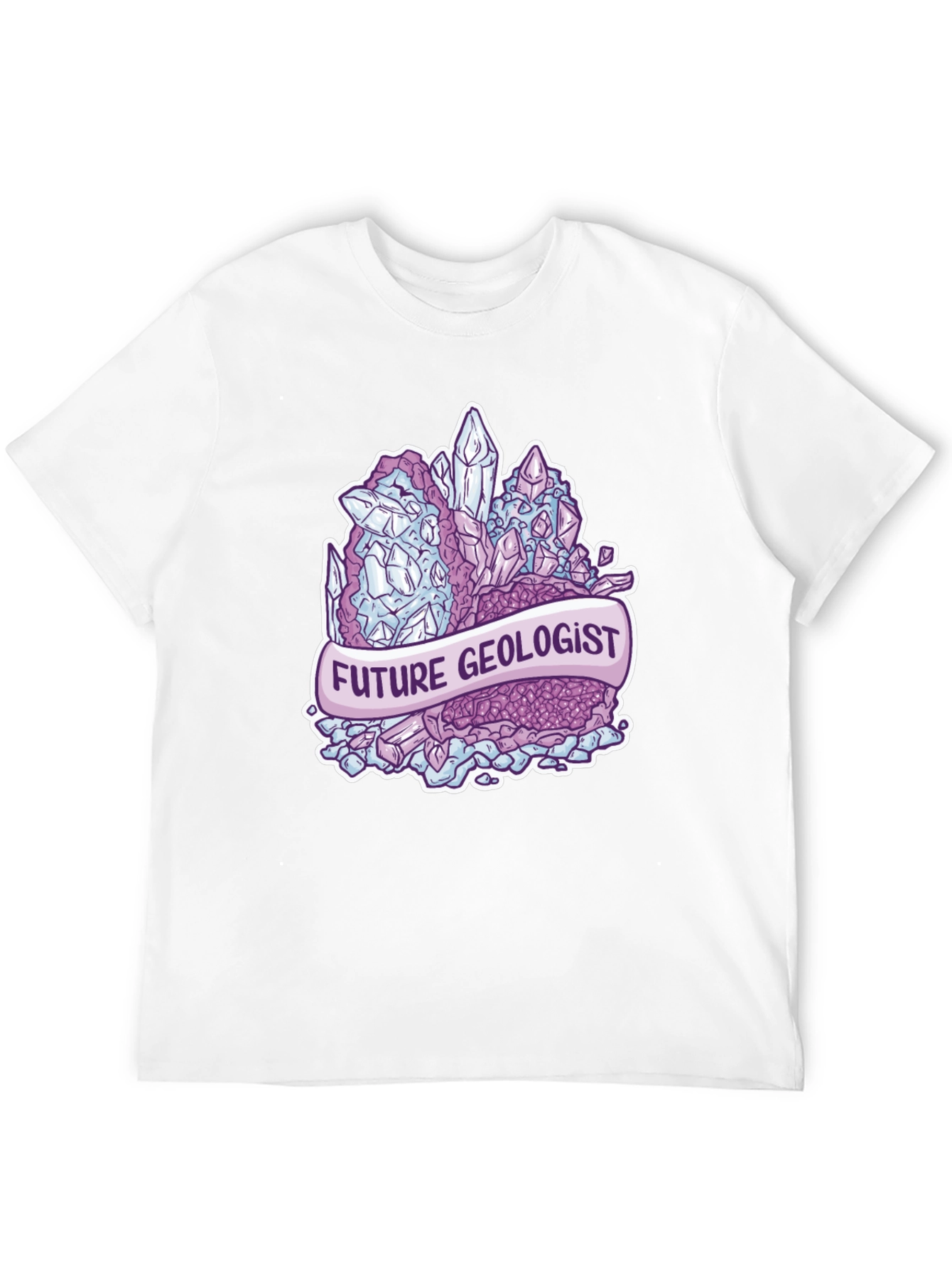 Future Geologist Crystal T-Shirt - Black Cotton Tee