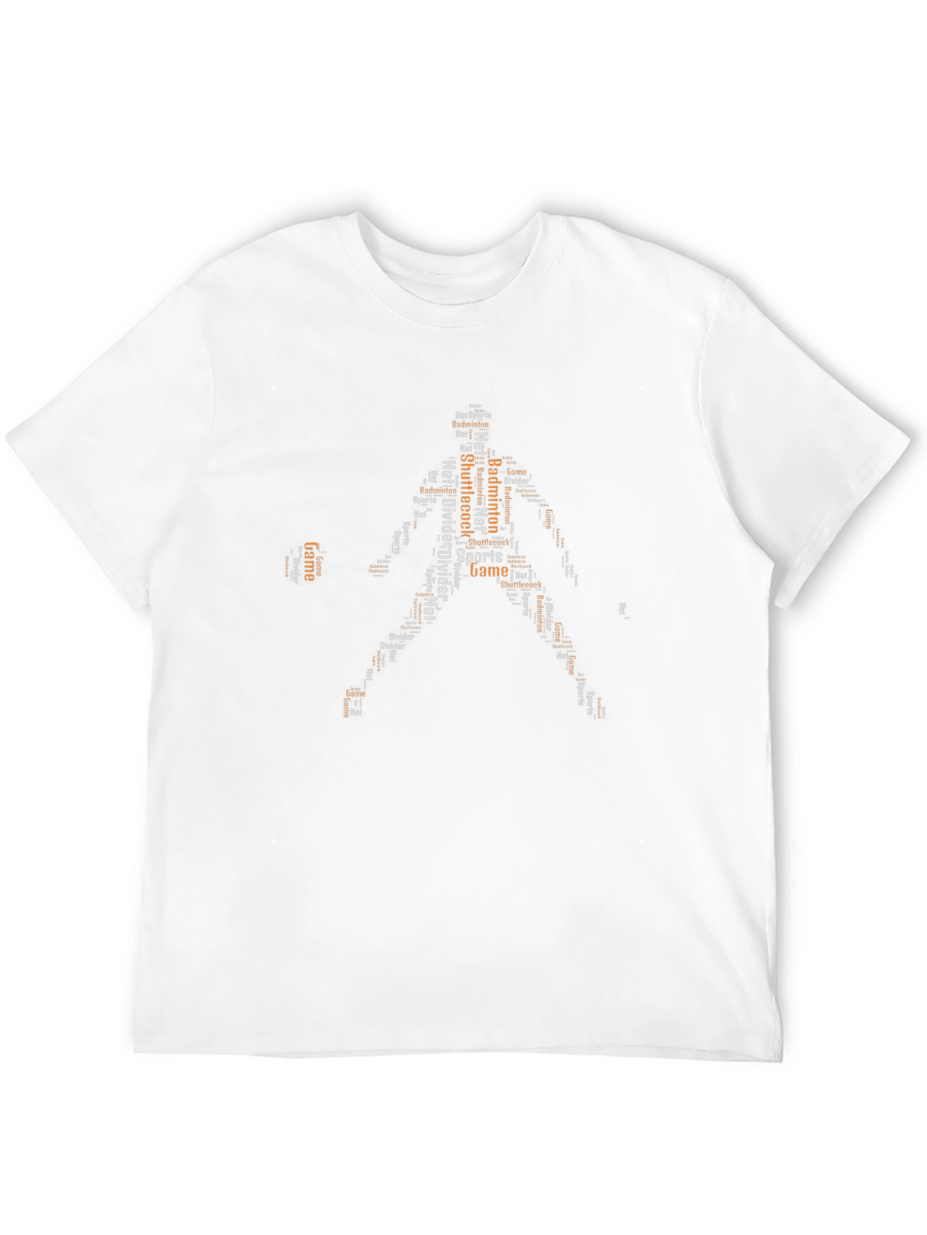 Badminton Player Word Art T-Shirt