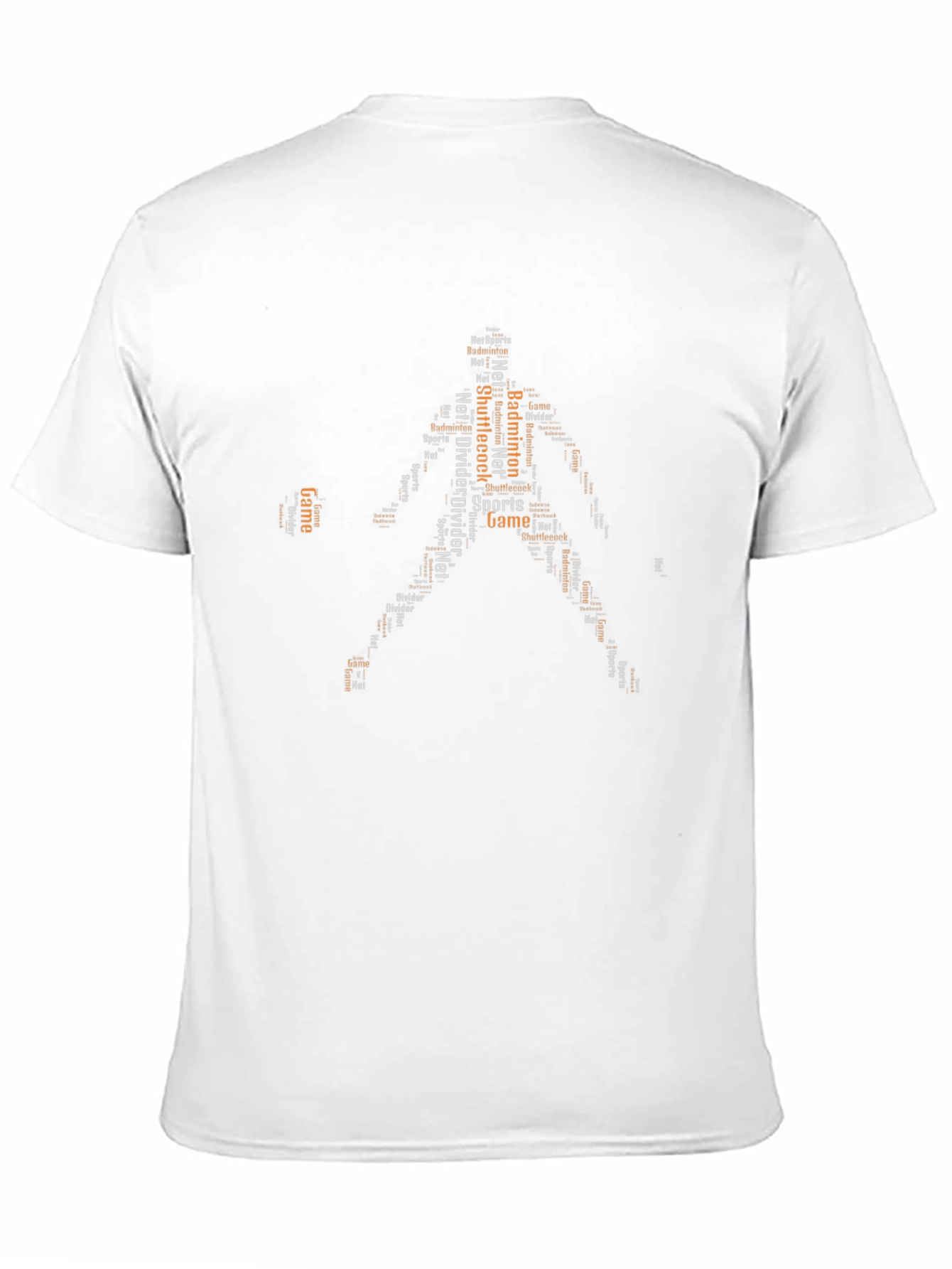 Badminton Player Word Art T-Shirt