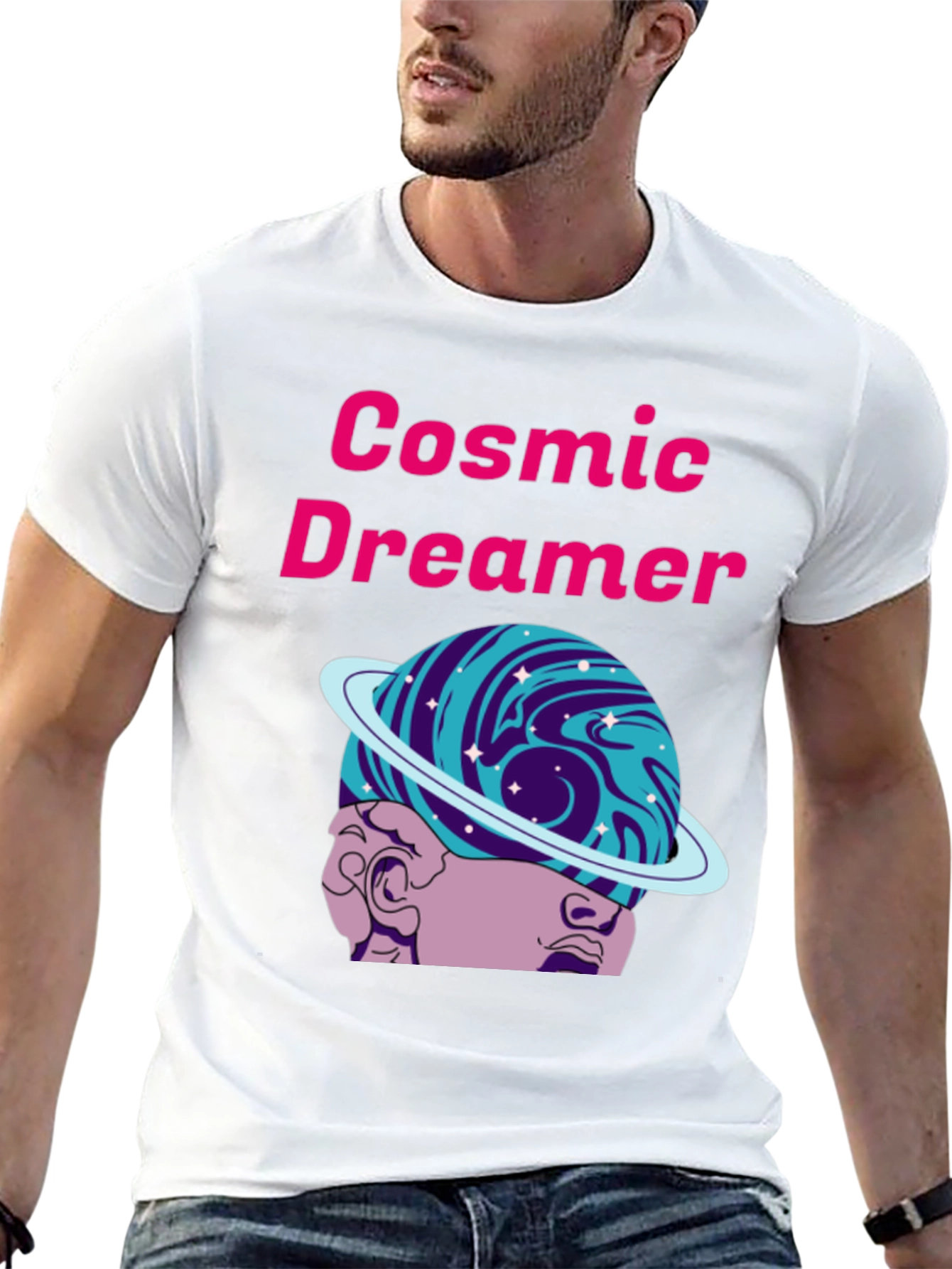 Cosmic Dreamer Graphic T-Shirt