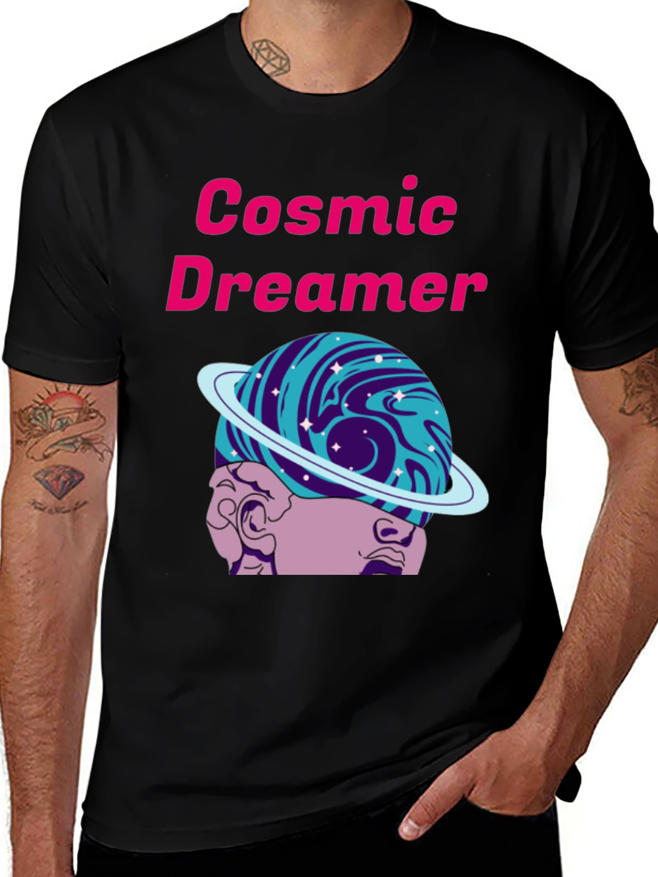 Cosmic Dreamer Graphic T-Shirt