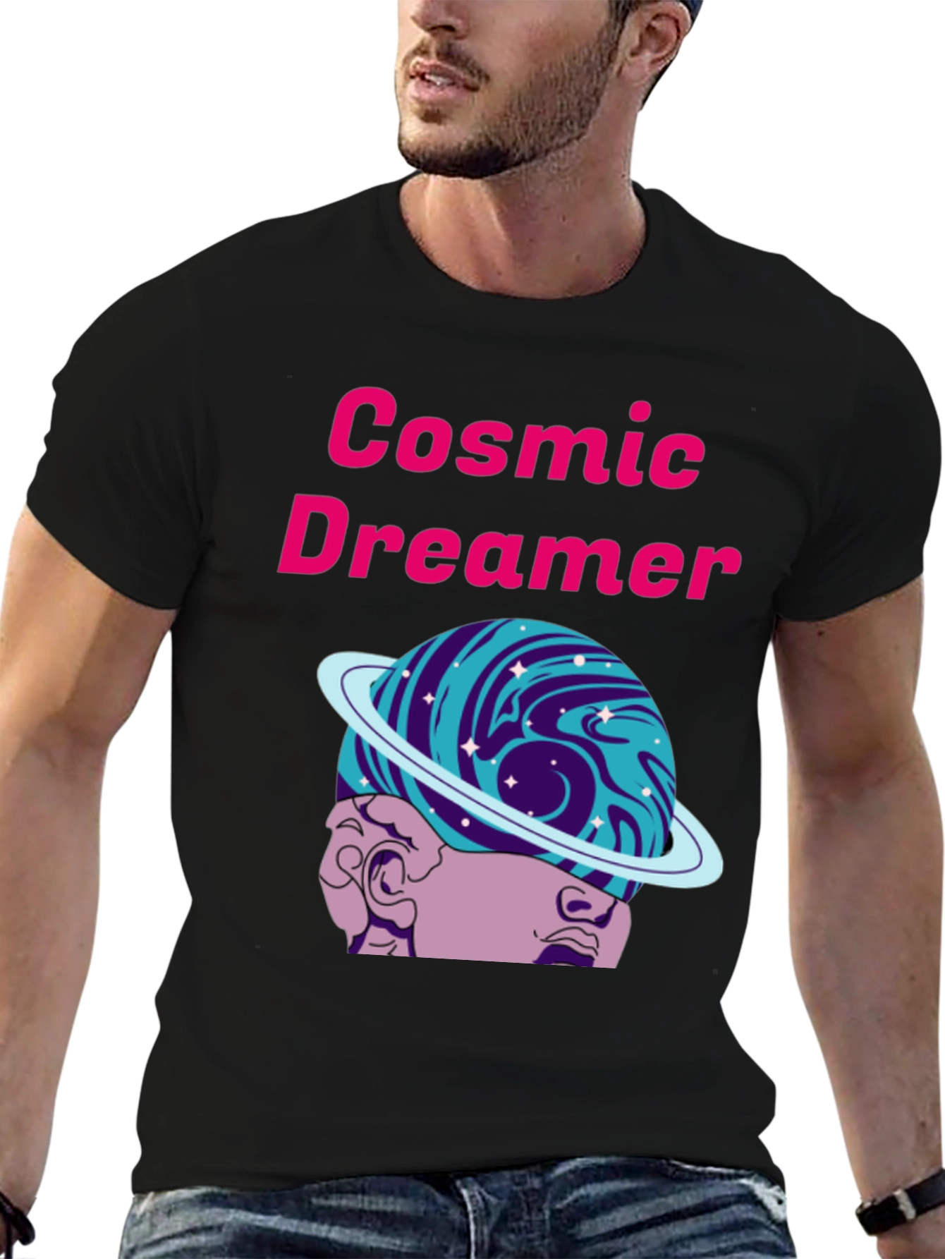 Cosmic Dreamer Graphic T-Shirt