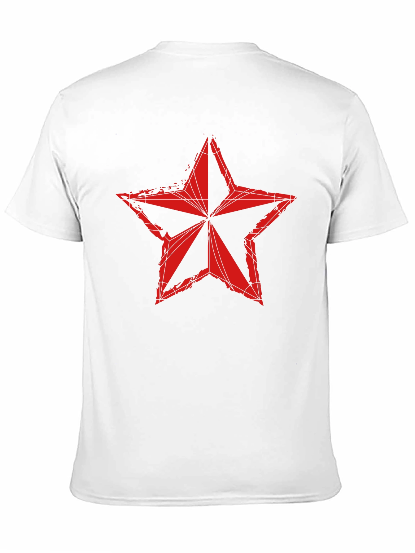 Red Star Graphic T-Shirt - Distressed Style