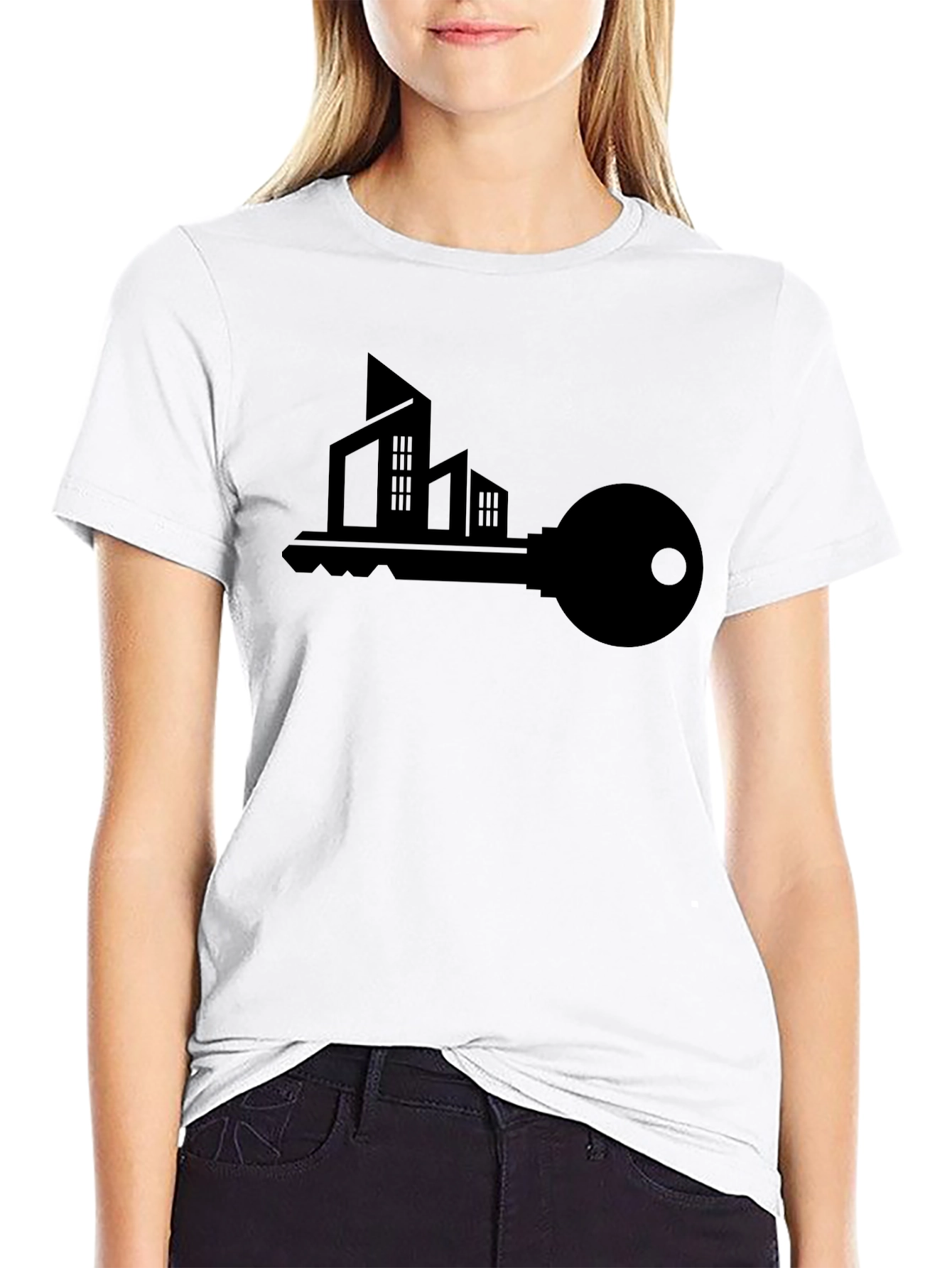 Modern City Key Graphic T-Shirt - Unisex Tee