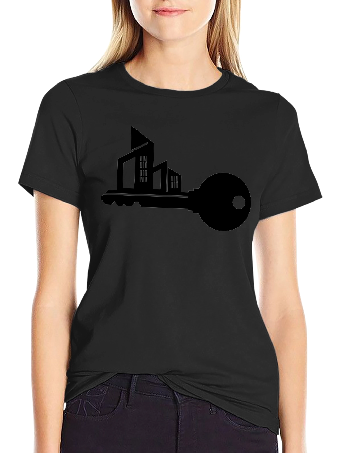 Modern City Key Graphic T-Shirt - Unisex Tee