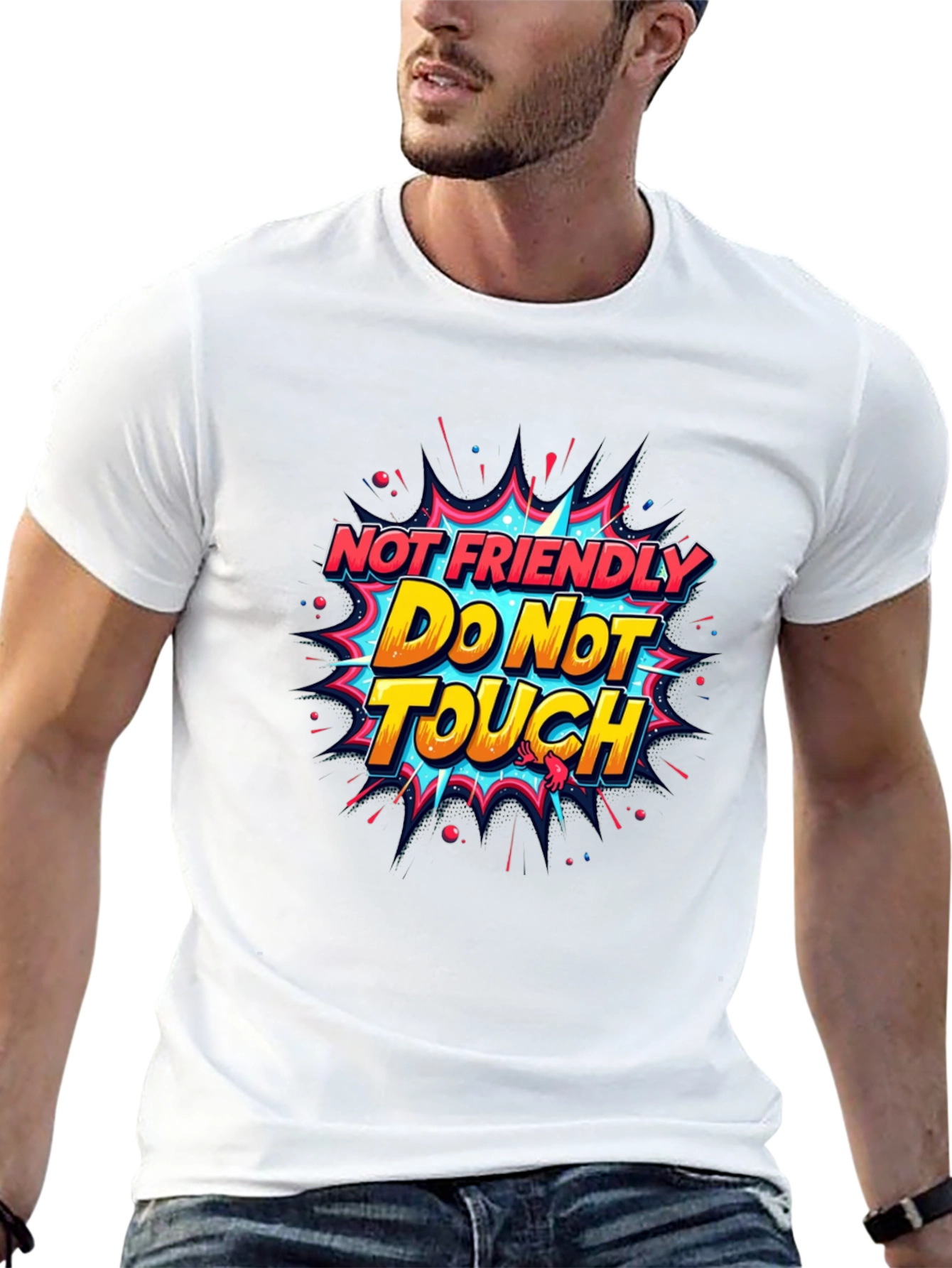 Not Friendly Do Not Touch Graphic Tee