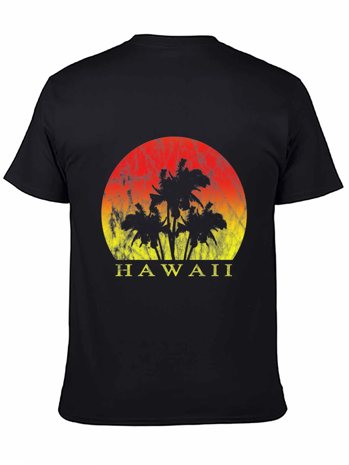 Hawaii Sunset Graphic Tee - Black