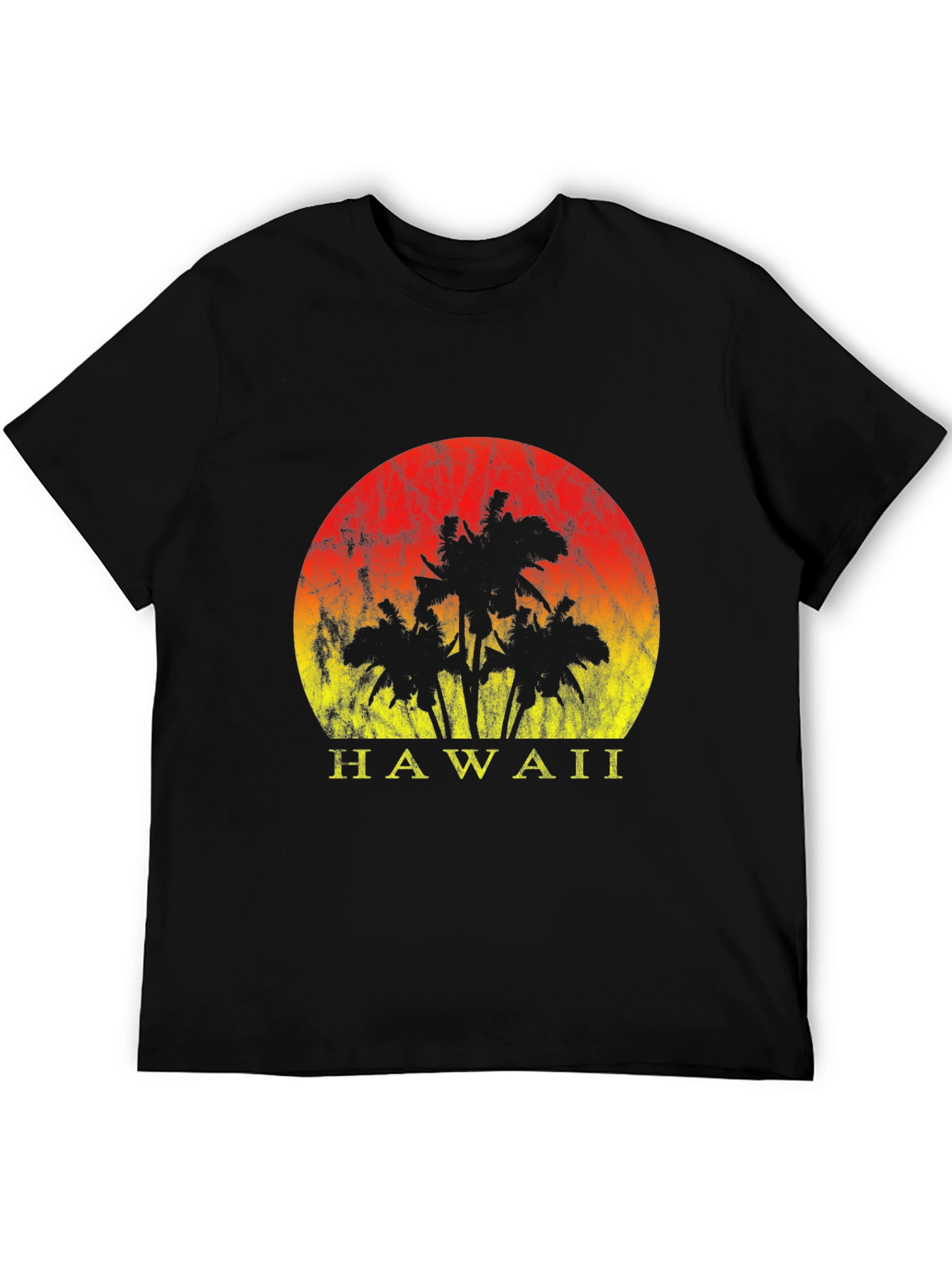 Hawaii Sunset Graphic Tee - Black