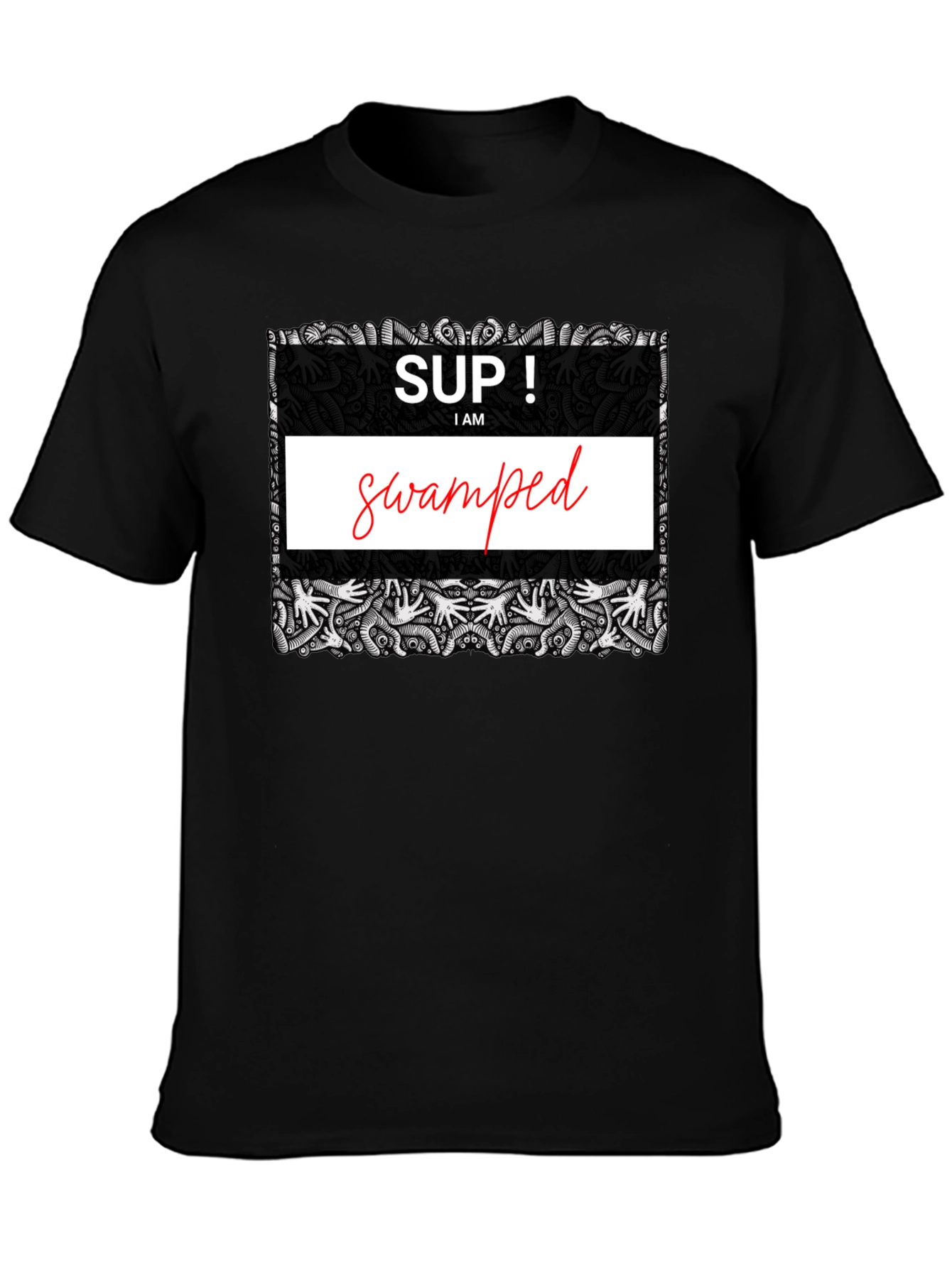Swamped Graphic Tee - Unique Design Comfortable Fit