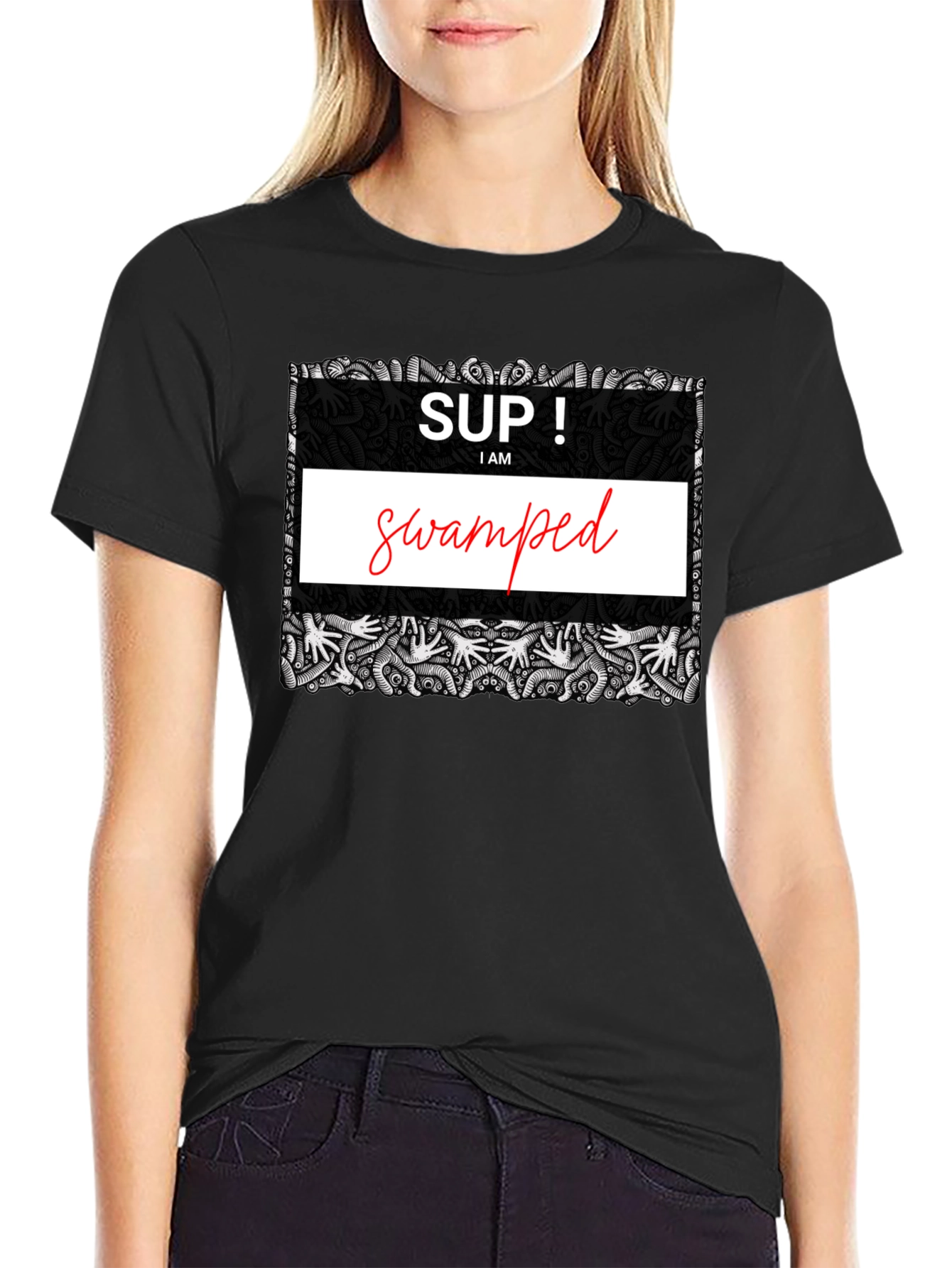 Swamped Graphic Tee - Unique Design Comfortable Fit