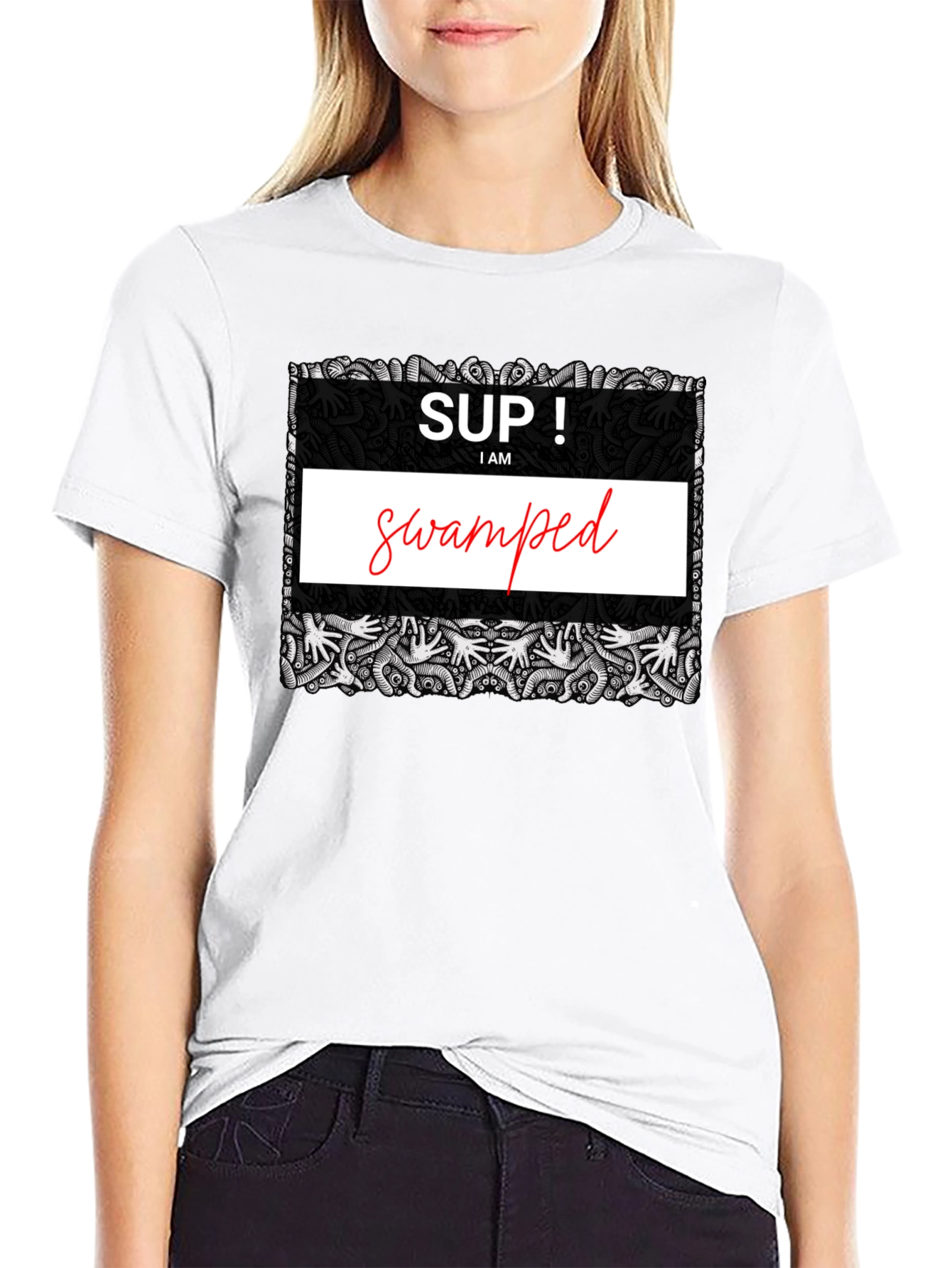 Swamped Graphic Tee - Unique Design Comfortable Fit