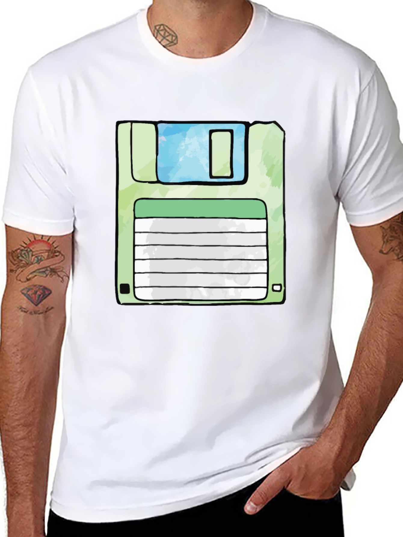 Retro Floppy Disk T-Shirt