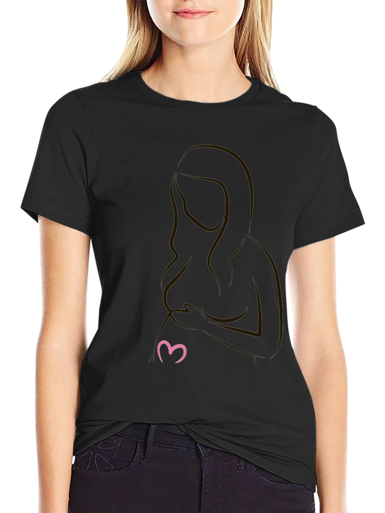 Maternity Silhouette T-Shirt - Expecting Mom
