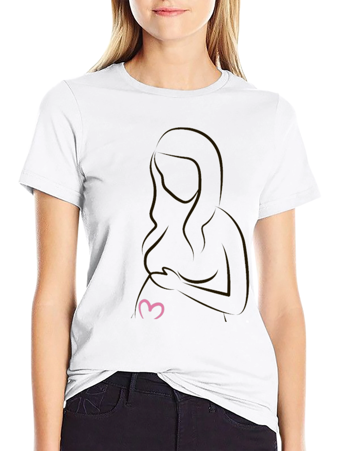 Maternity Silhouette T-Shirt - Expecting Mom
