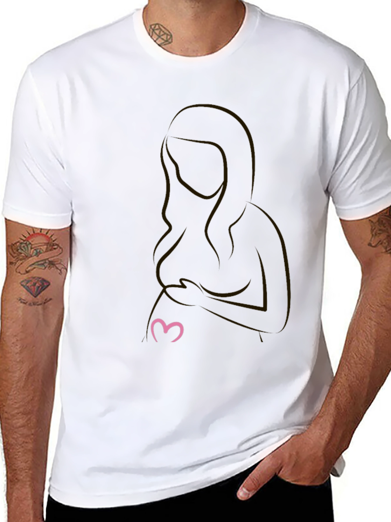 Maternity Silhouette T-Shirt - Expecting Mom