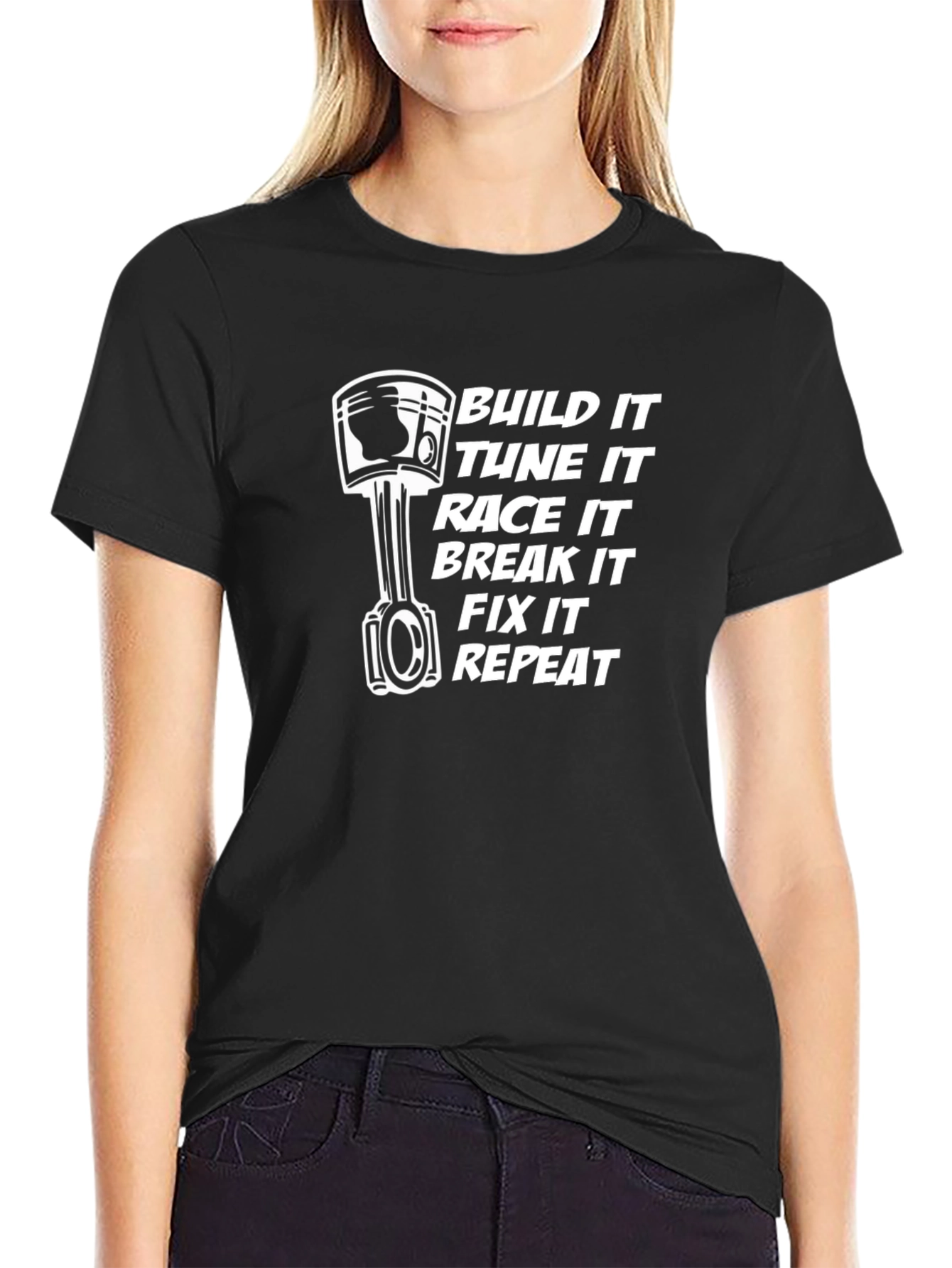 Build It Race It T-Shirt | Mechanic Gift
