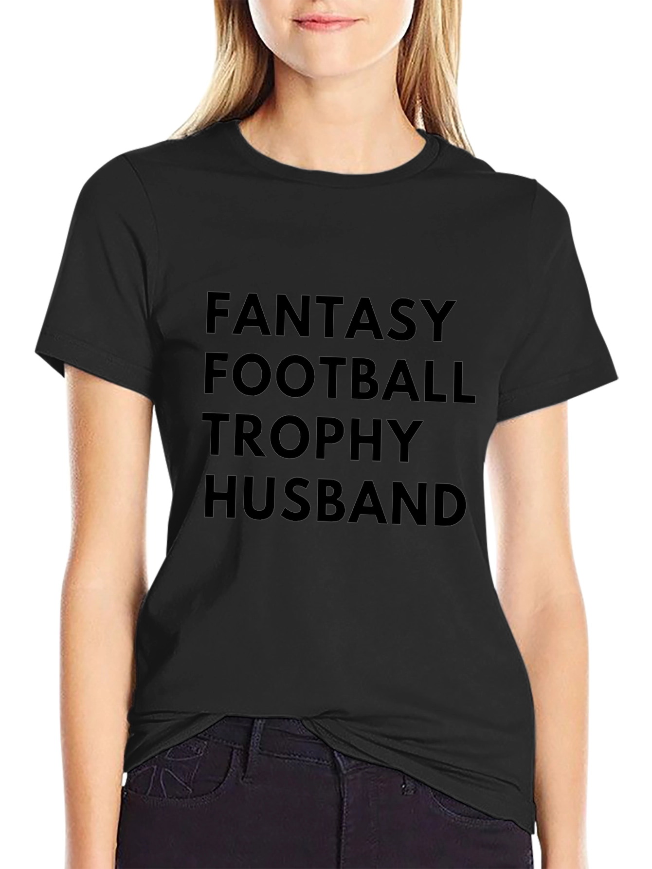 Fantasy Football Trophy Husband Graphic T-Shirt