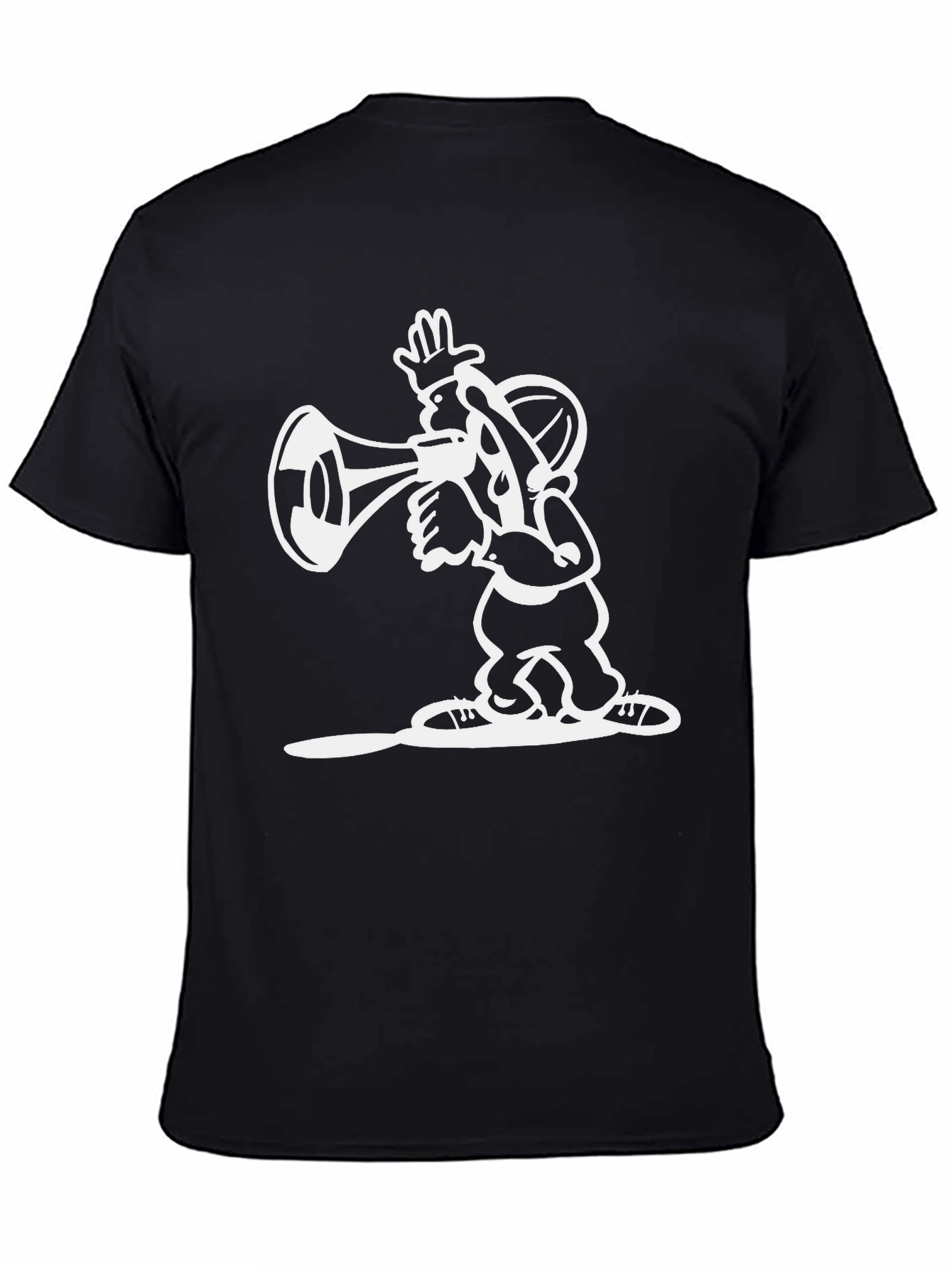 Cartoon Graphic Black T-Shirt