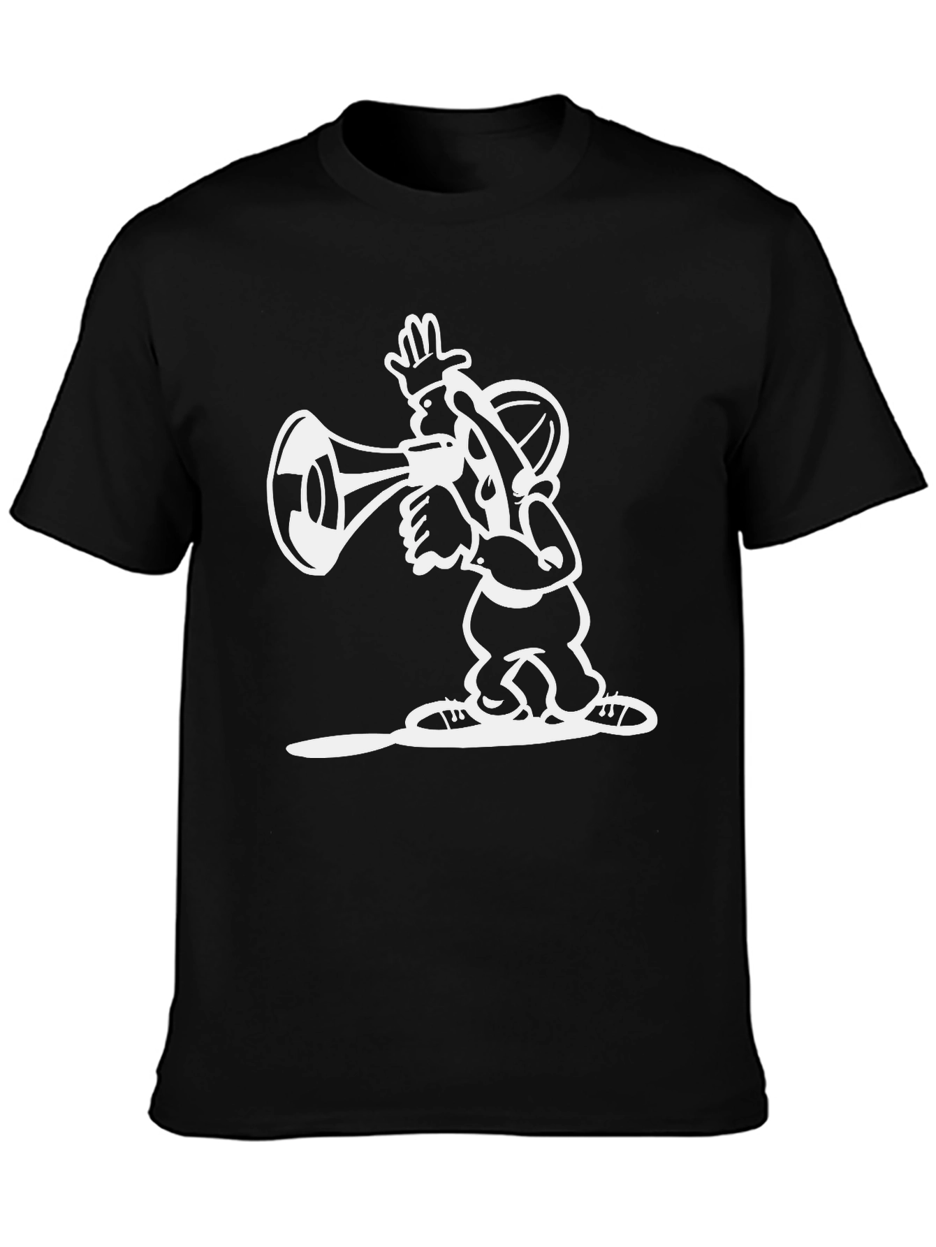 Cartoon Graphic Black T-Shirt