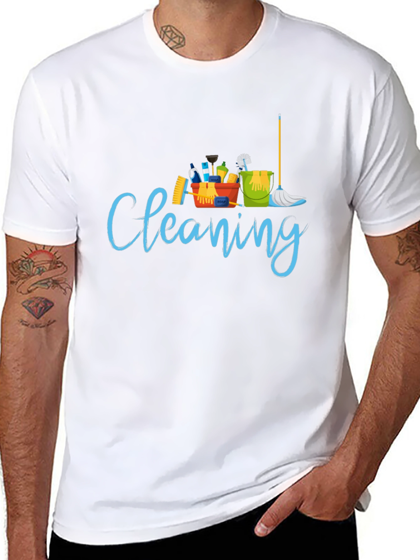Cleaning Crew T-Shirt - Fun Housekeeping Apparel