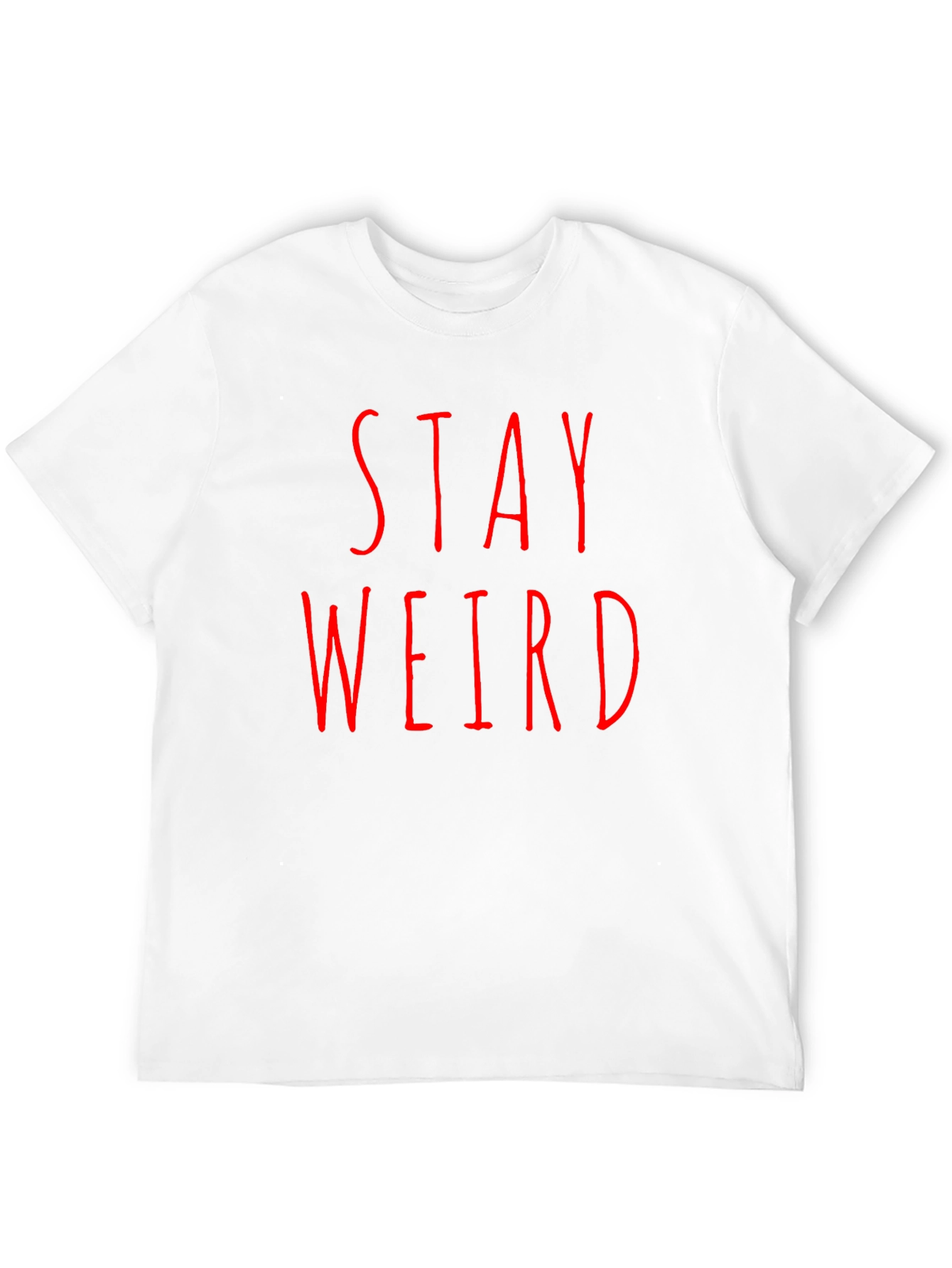 Stay Weird Black Tee - Edgy Graphic T-Shirt