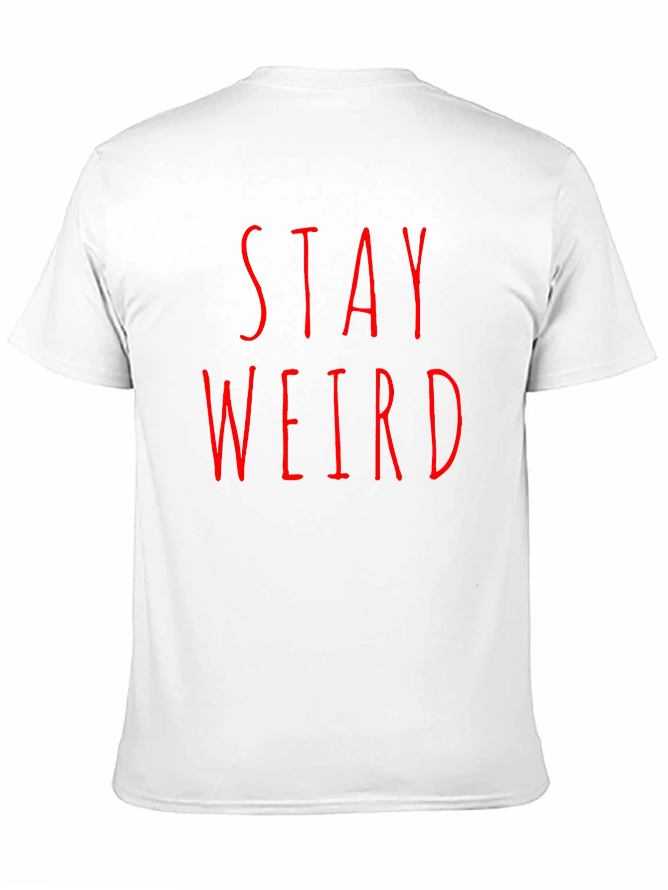 Stay Weird Black Tee - Edgy Graphic T-Shirt