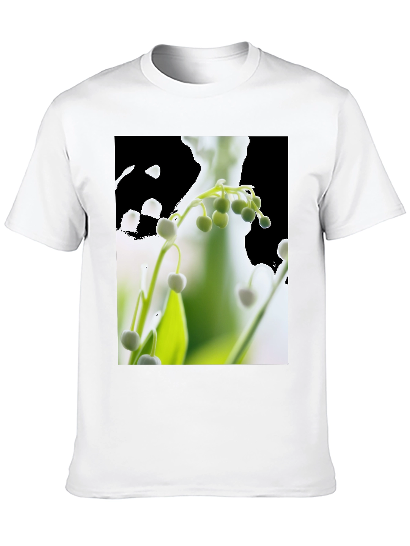 Floral Print T-Shirt - Lily of the Valley